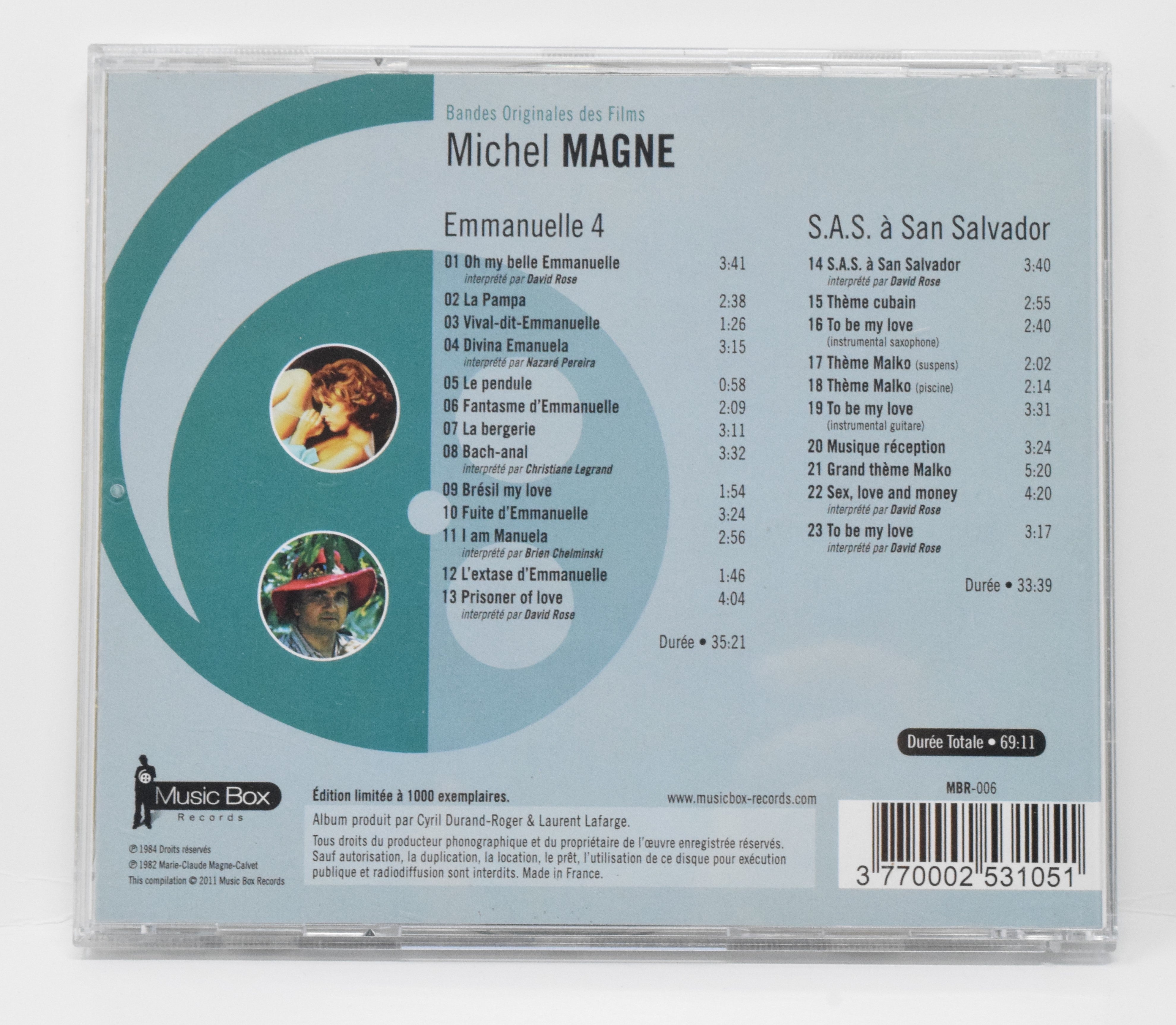 Emmanuelle 4 Soundtrack CD Michael Magne