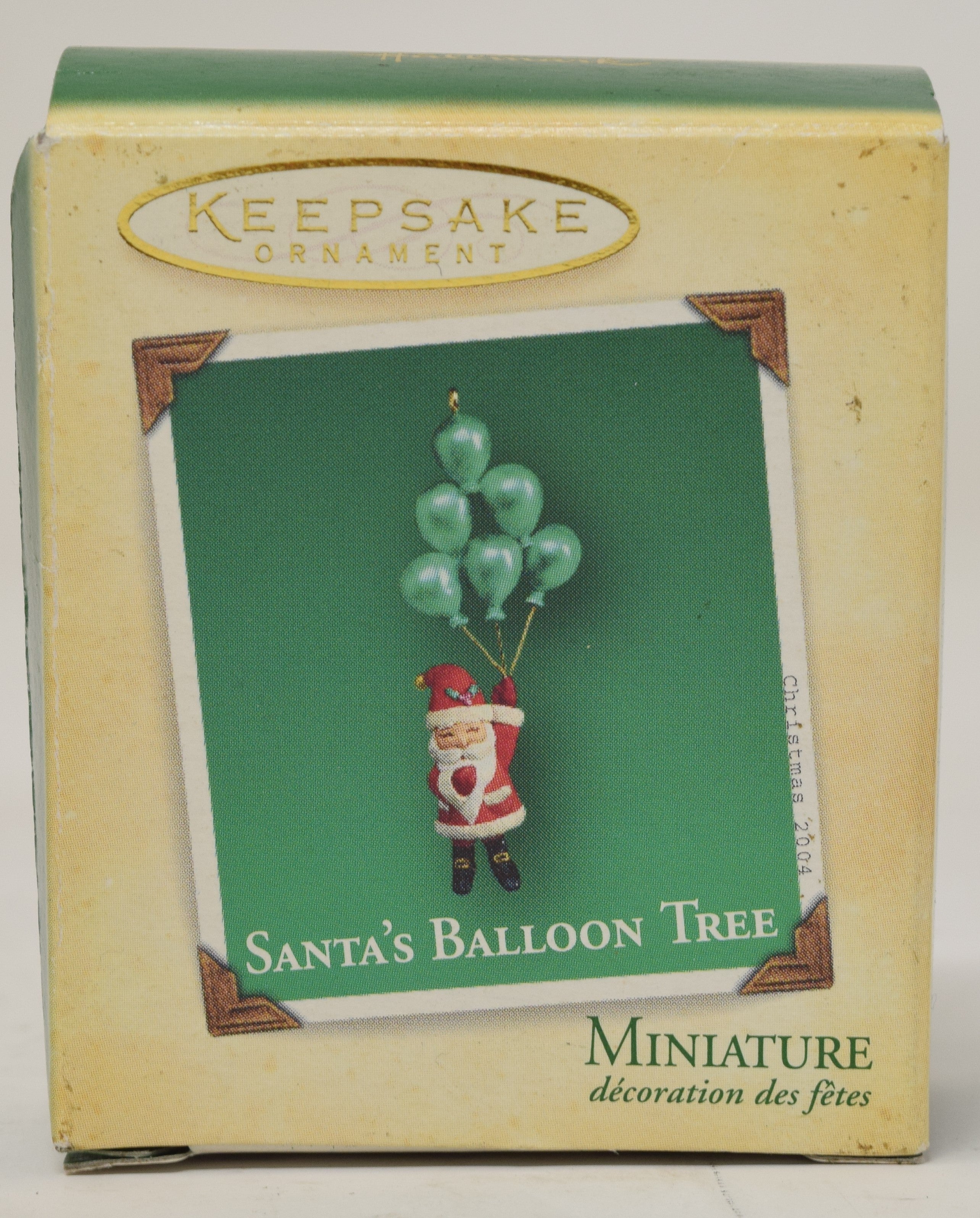 Hallmark Keepsake Ornament Santas Balloon Miniature Christmas Tree 2004 NIB