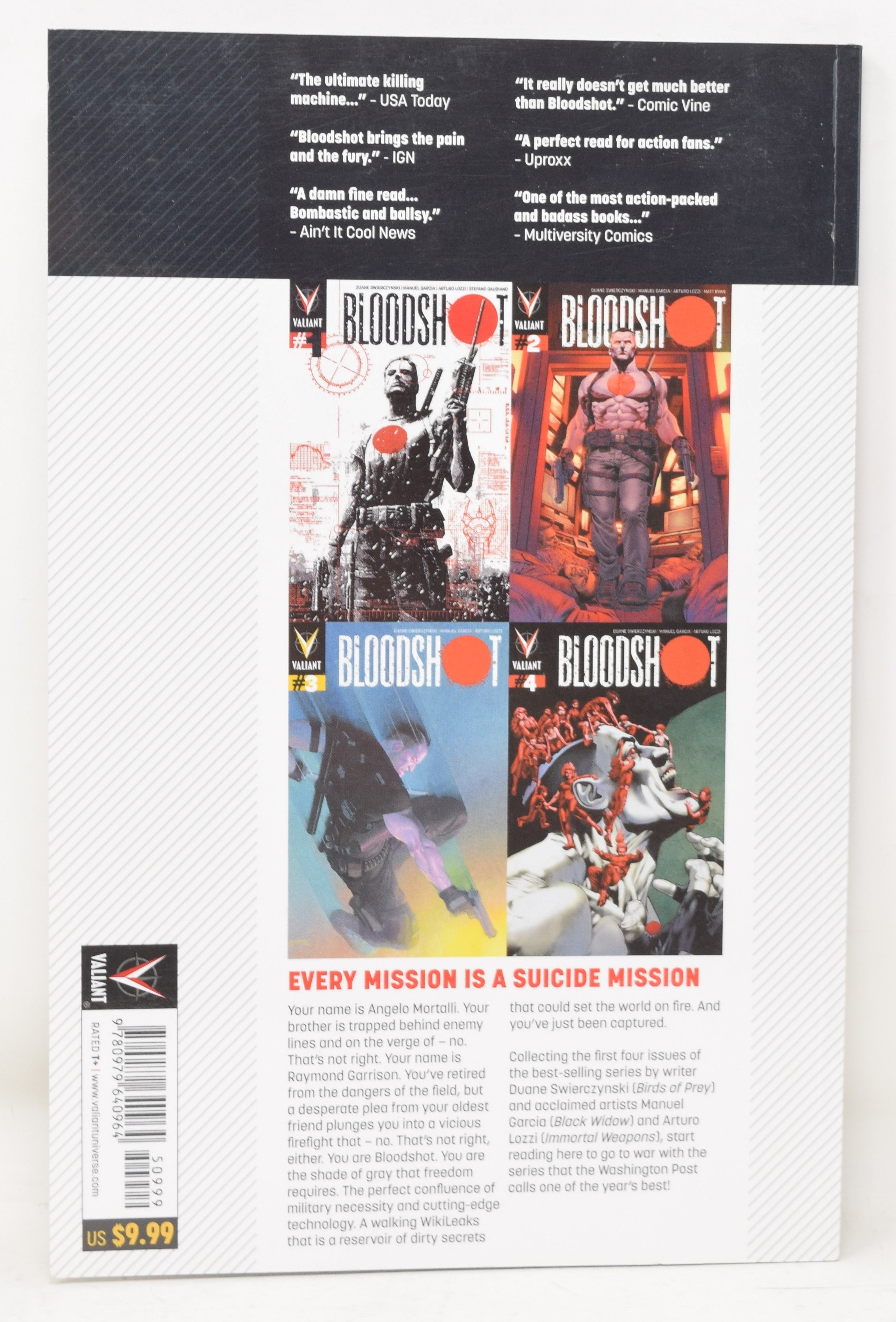Bloodshot Vol 1 Setting The World On Fire Valiant, Ent 2013 GN NM New