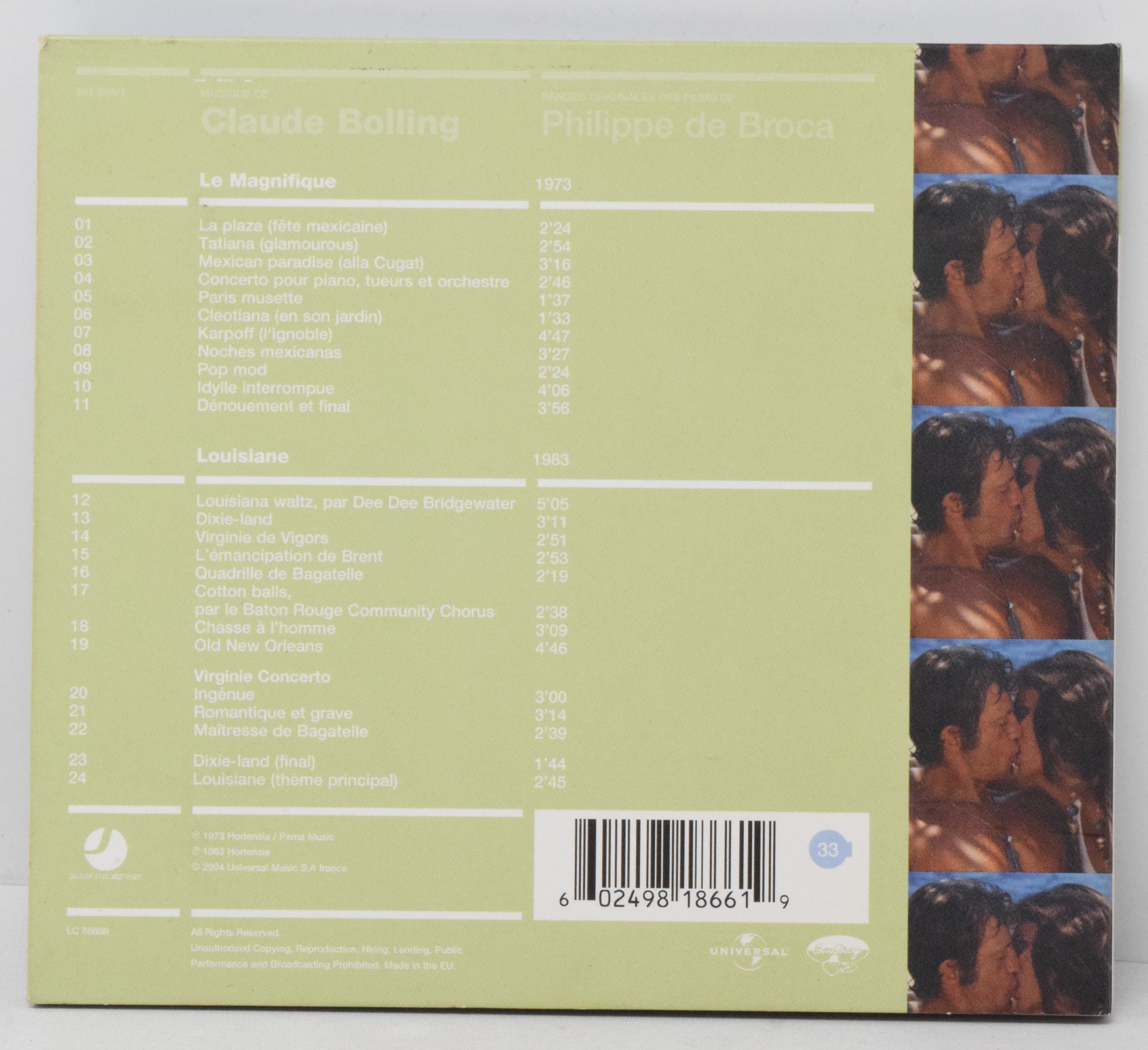 Le Magnifique Louisiane Soundtrack CD Claude Bolling