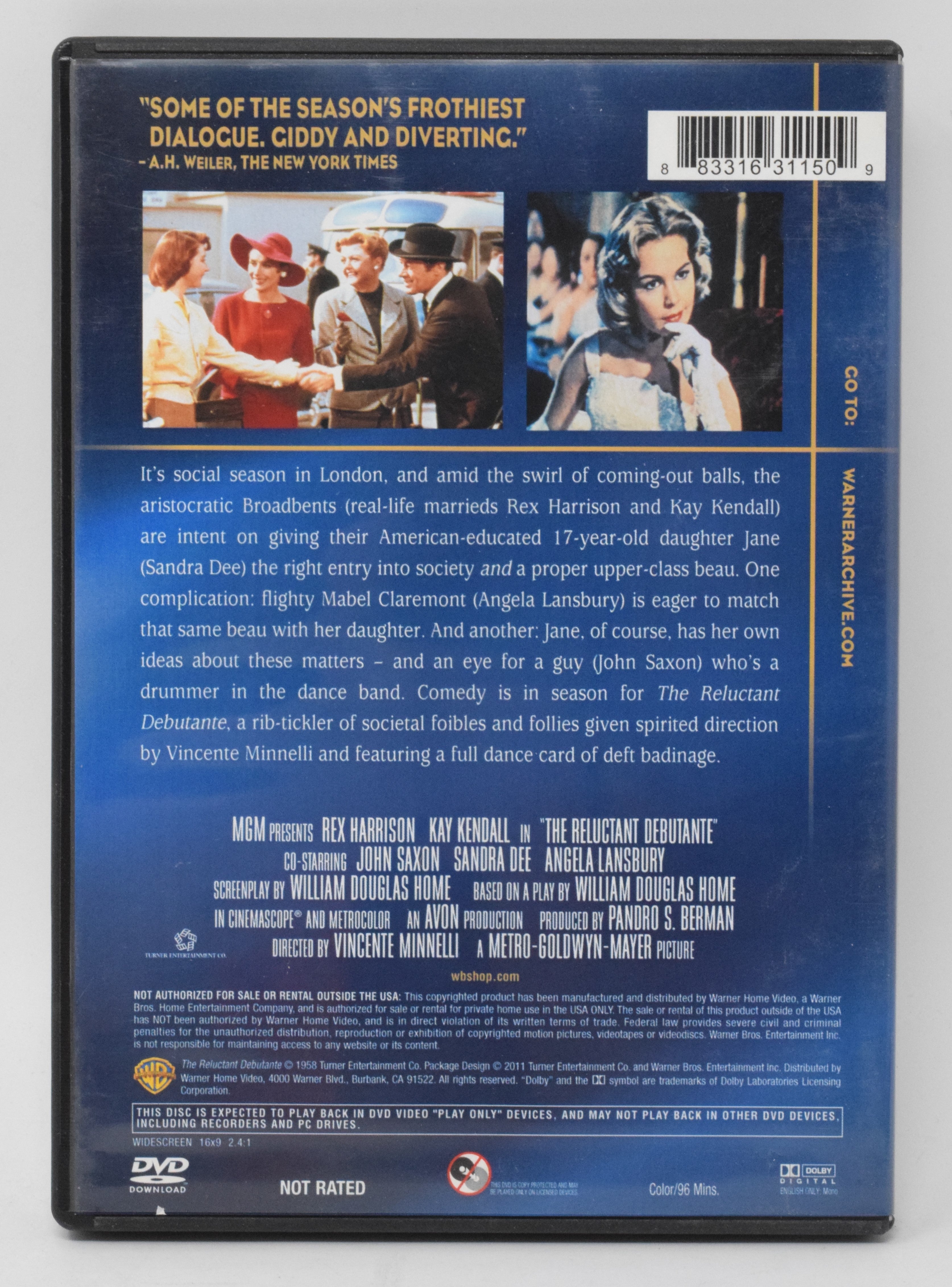 The Reluctant Debutante DVD