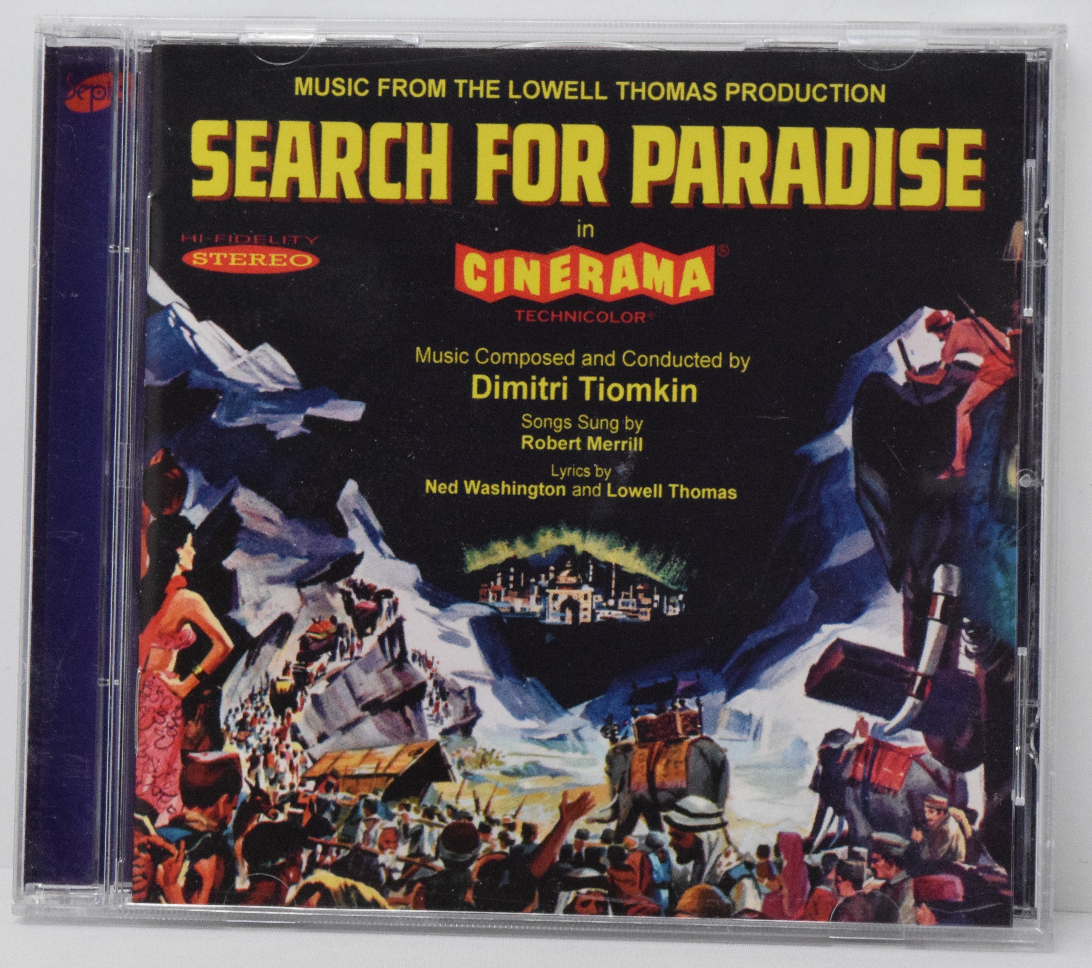 Search For Paradise Soundtrack CD Dimitri Tiomkin Sepia