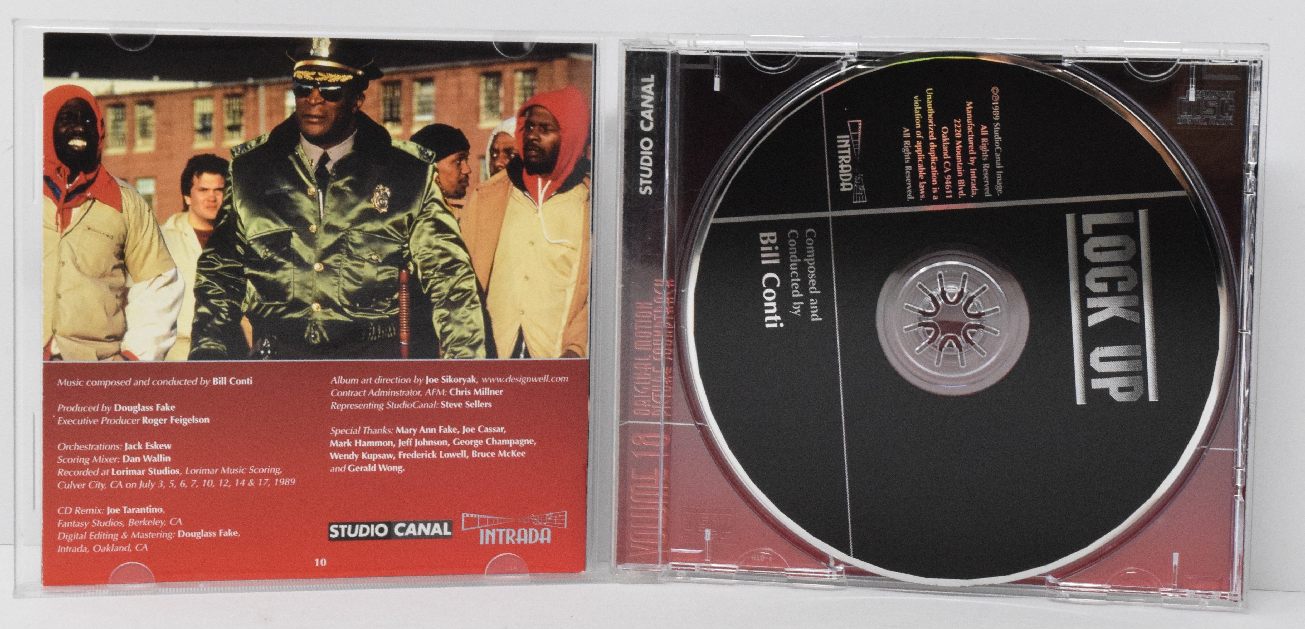 Lock Up Soundtrack CD Bill Conti Intrada LTD 1200