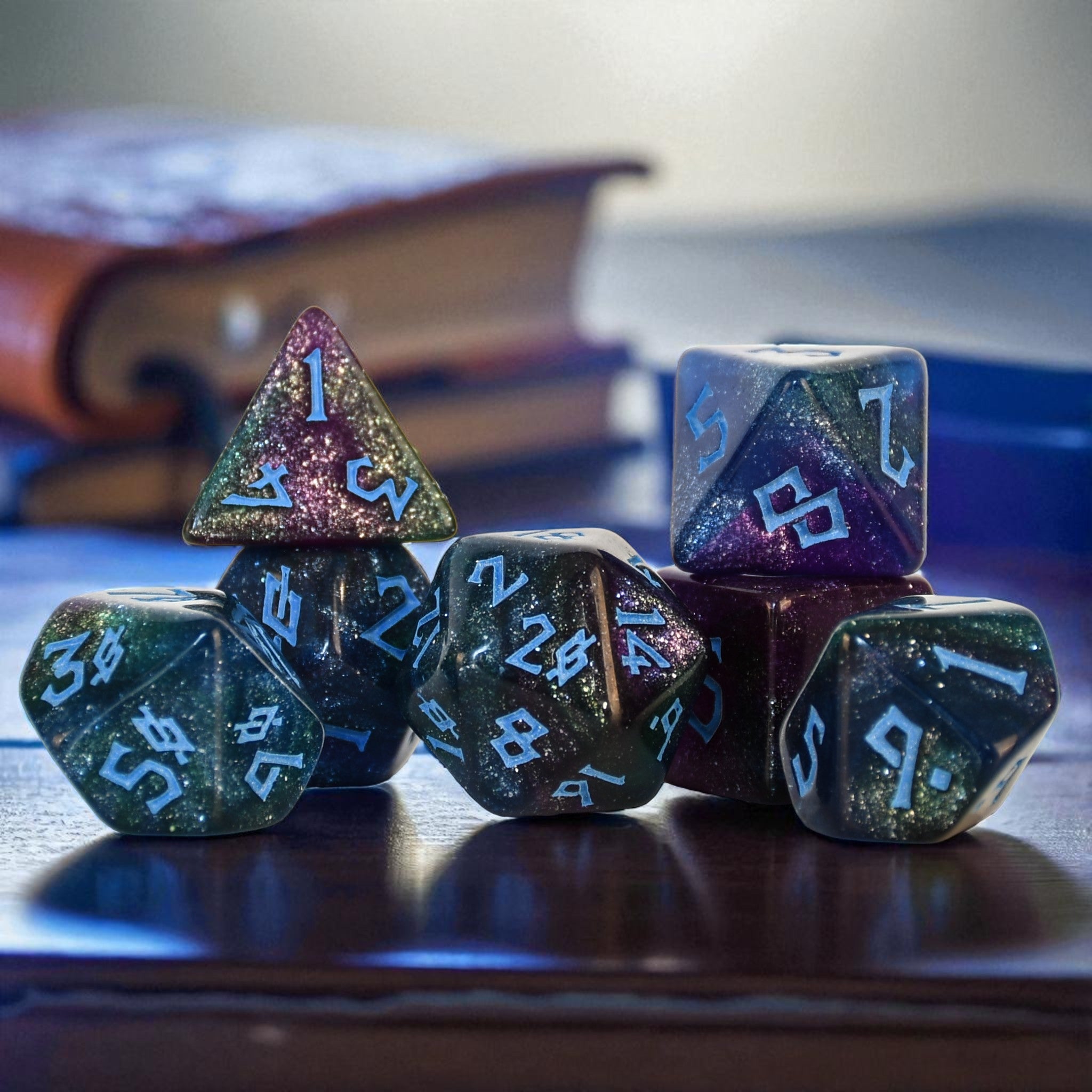 Andromeda Acrylic Dice Set