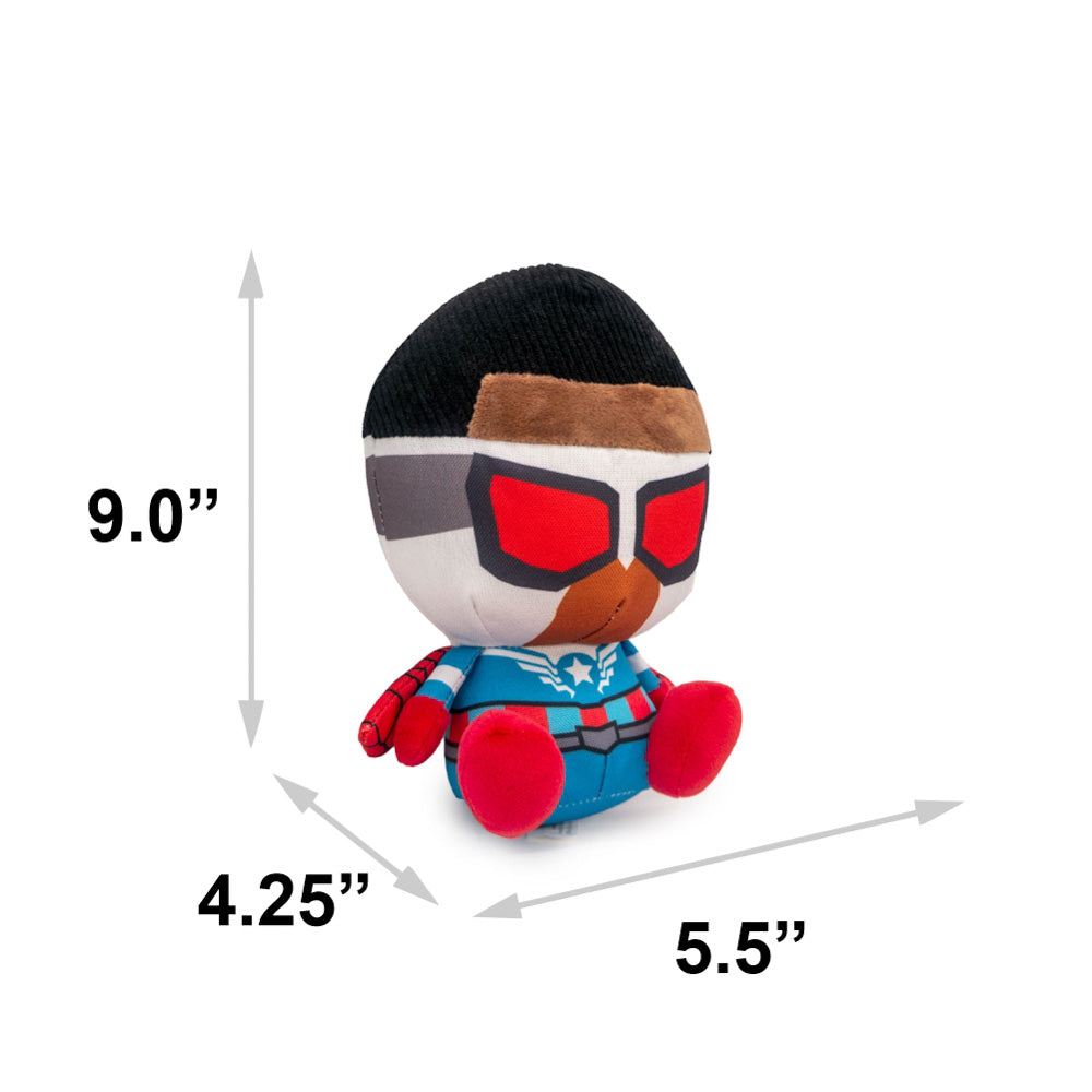 Dog Toy Squeaker Plush - Avengers Kawaii Falcon Full Body Sitting Pose