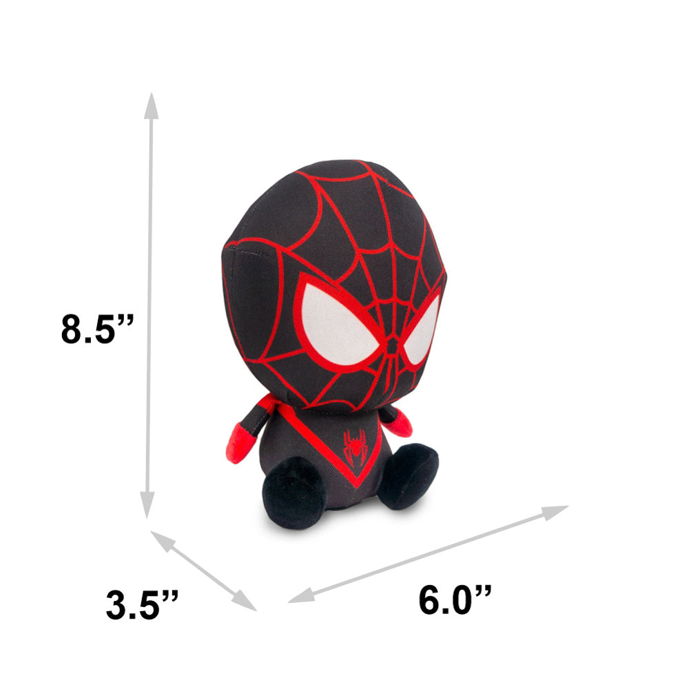 Dog Toy Squeaker Plush - Marvel Ultimate Spider-Man Morales Full Body Sitting Pose