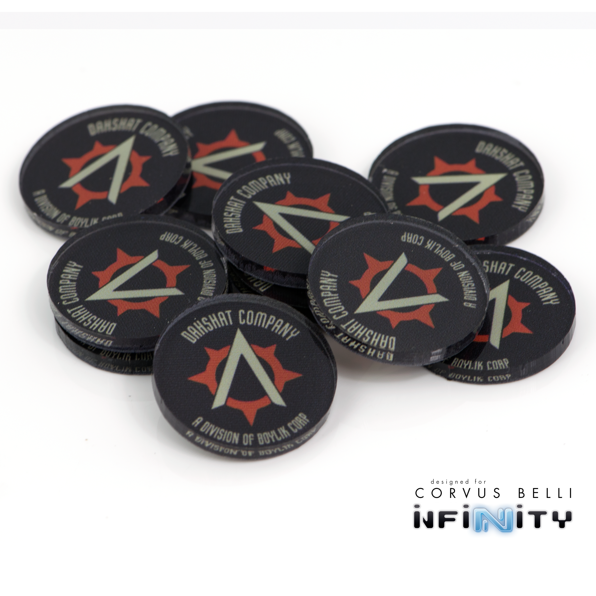 Full Color Infinity Faction Markers, 25mm (Bag of 10)