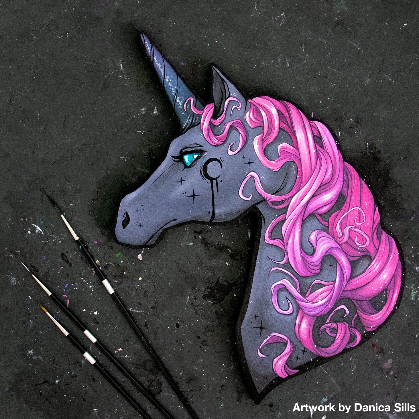 Trekell Unicorn Panel - Wooden Painting Canvas