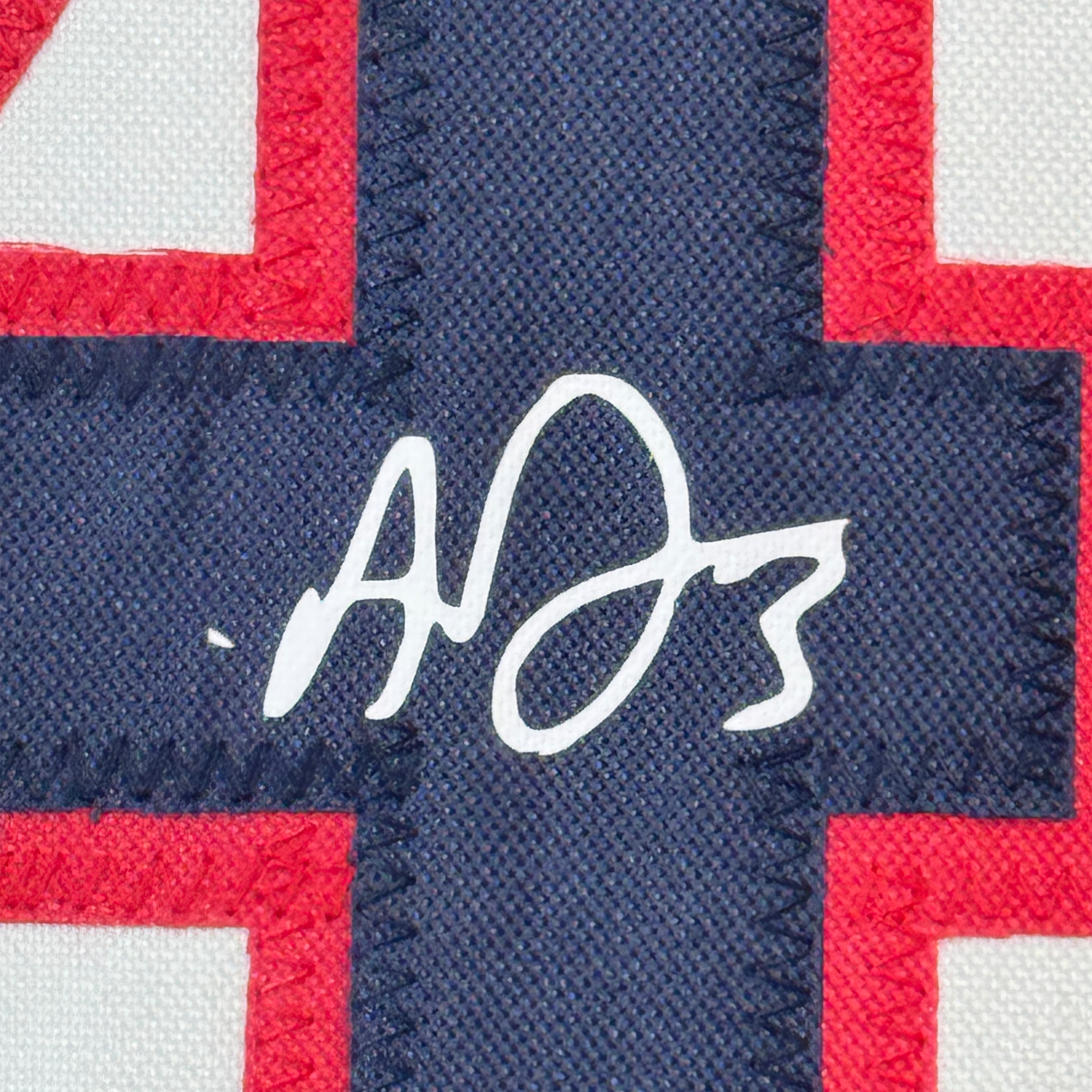 Framed Facsimile Autographed Anthony Davis 35x39 2024 United States Team USA Blue Reprint Laser Auto Basketball Jersey