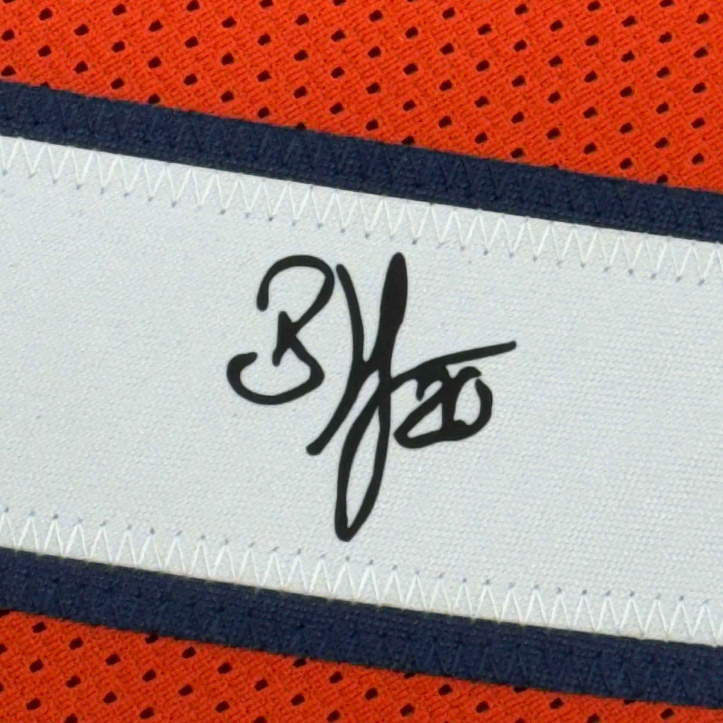 Framed Facsimile Autographed Brian Dawkins 35x39 Denver Orange Reprint Laser Auto Football Jersey