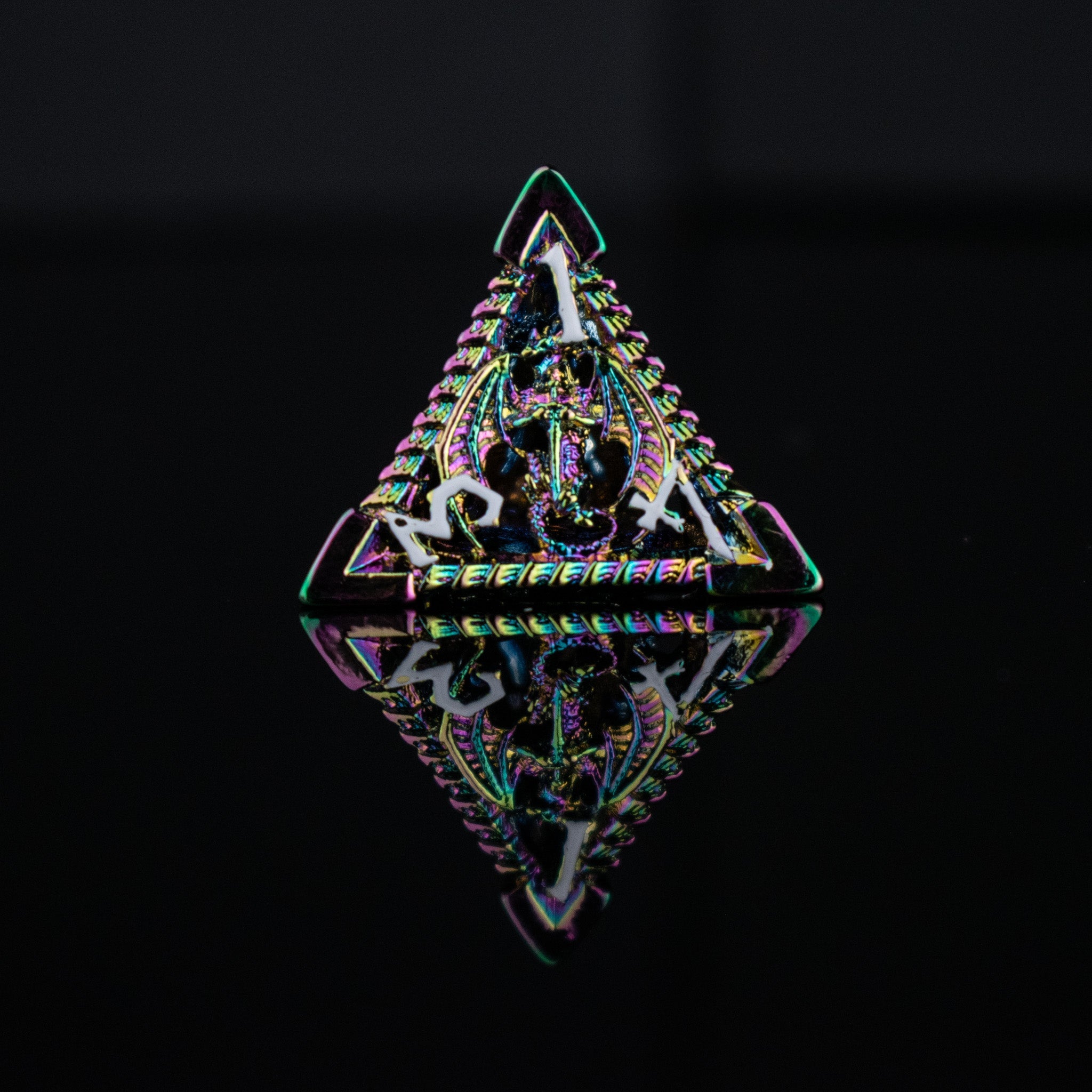 Dragonguard Hollow Metal Dice Set - Iridescent