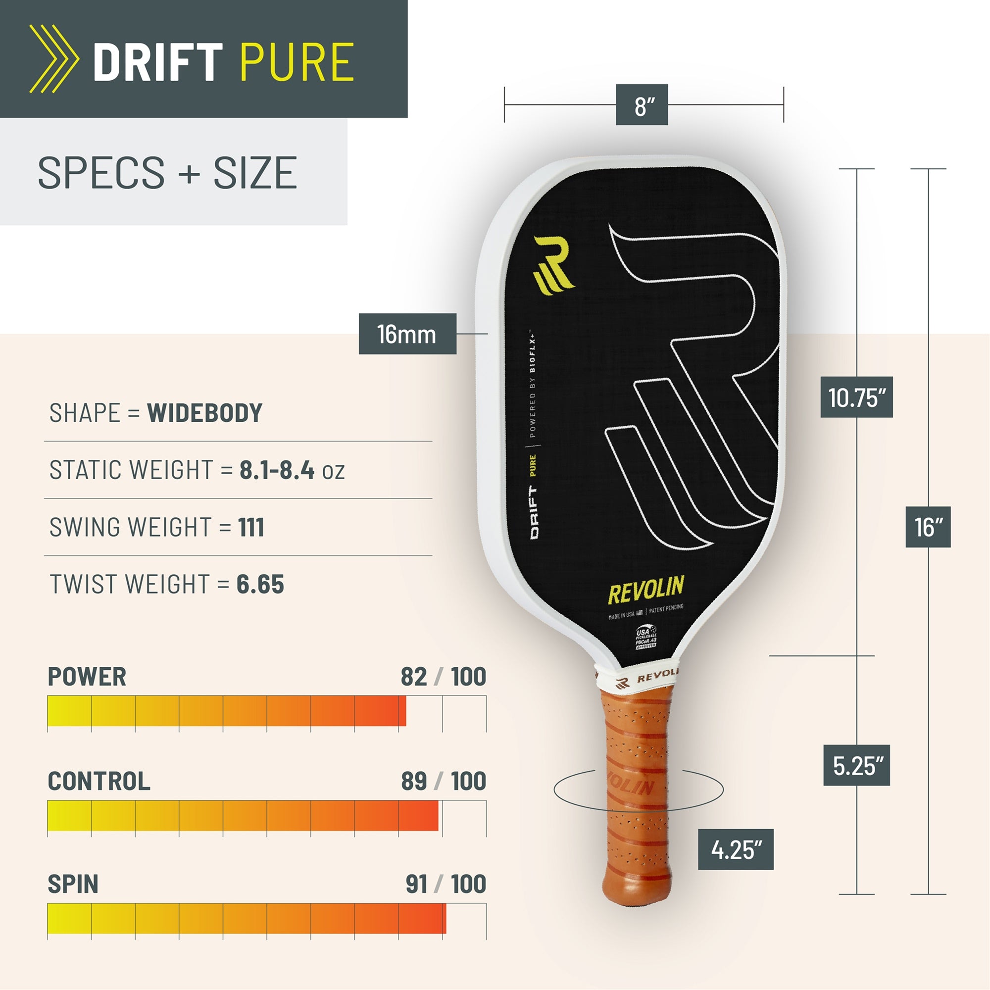 Drift Pure Pickleball Paddle