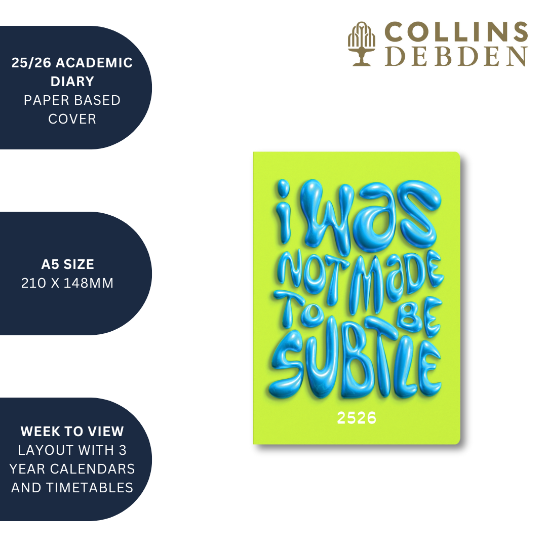 Affirmation - A5 Week-to-View Mid/Academic Year Diary Planner 2025-2026