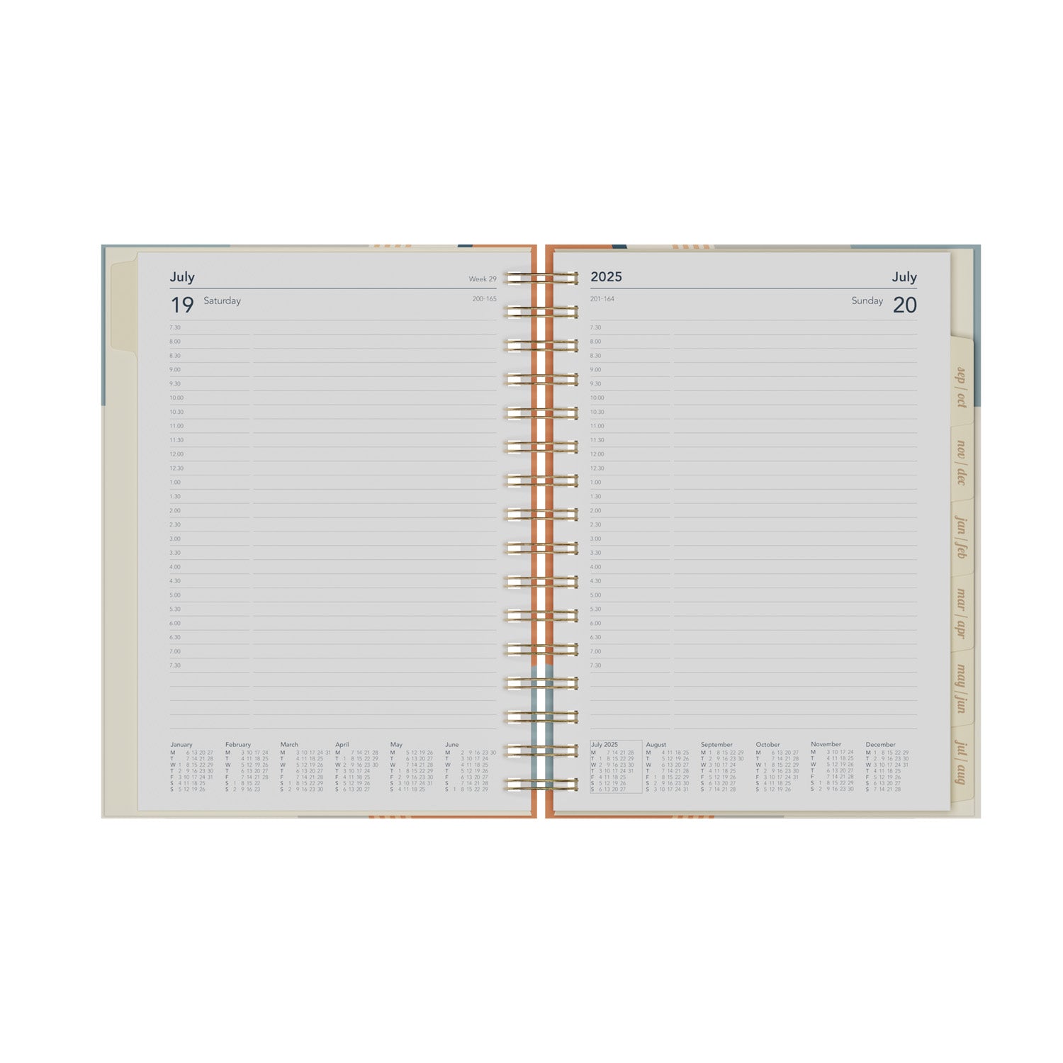 Scandi - A5 Day-to-Page Mid/Academic Year Diary Planner 2025-2026