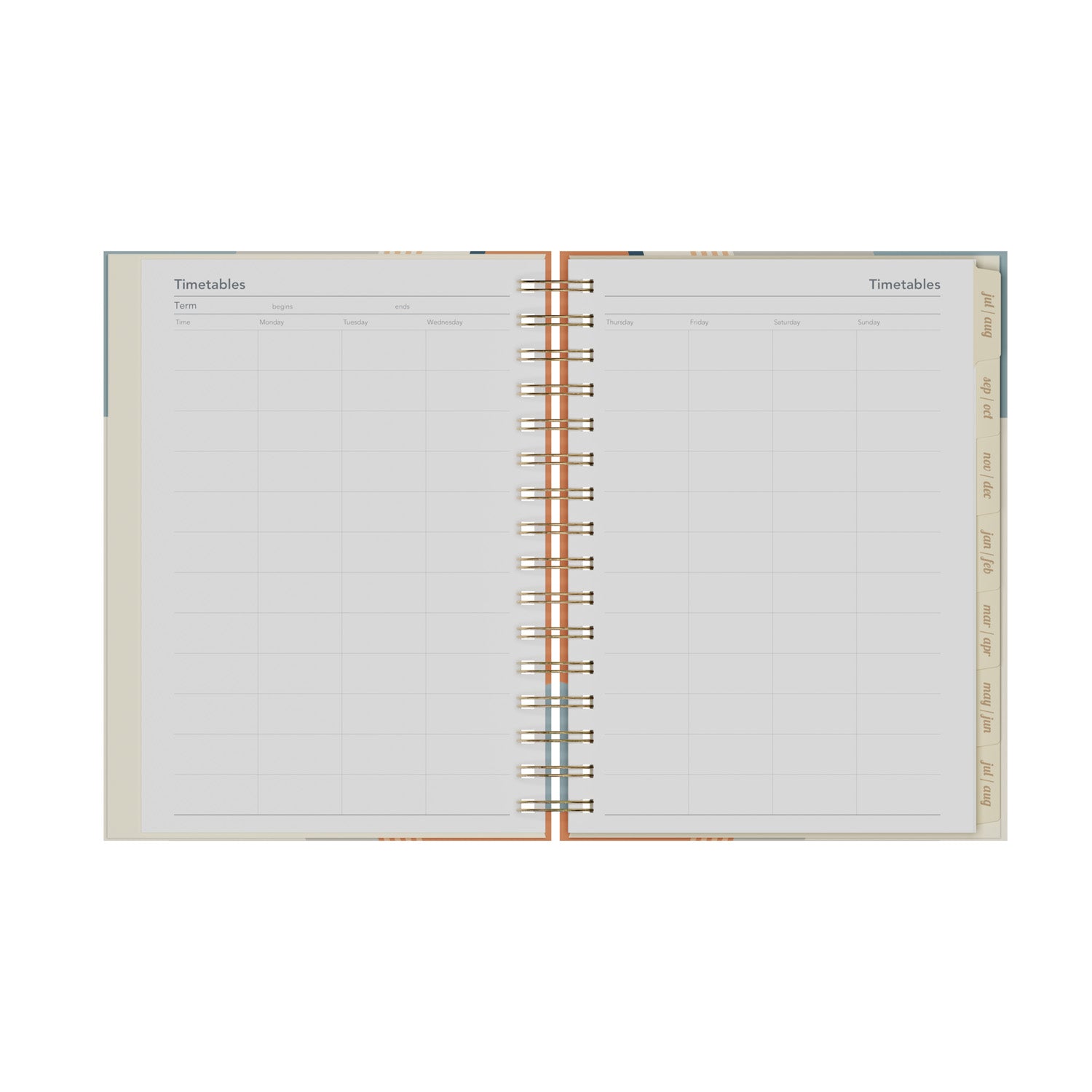 Scandi - A5 Day-to-Page Mid/Academic Year Diary Planner 2025-2026