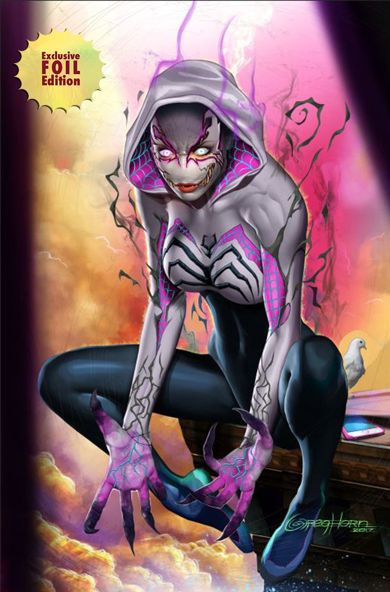 [2 PACK] [Foil] Spider-Gwen: The Ghost-Spider #4 | Extreme Venomverse #1 Unknown Comics Greg Horn Exclusive [IN STOCK]