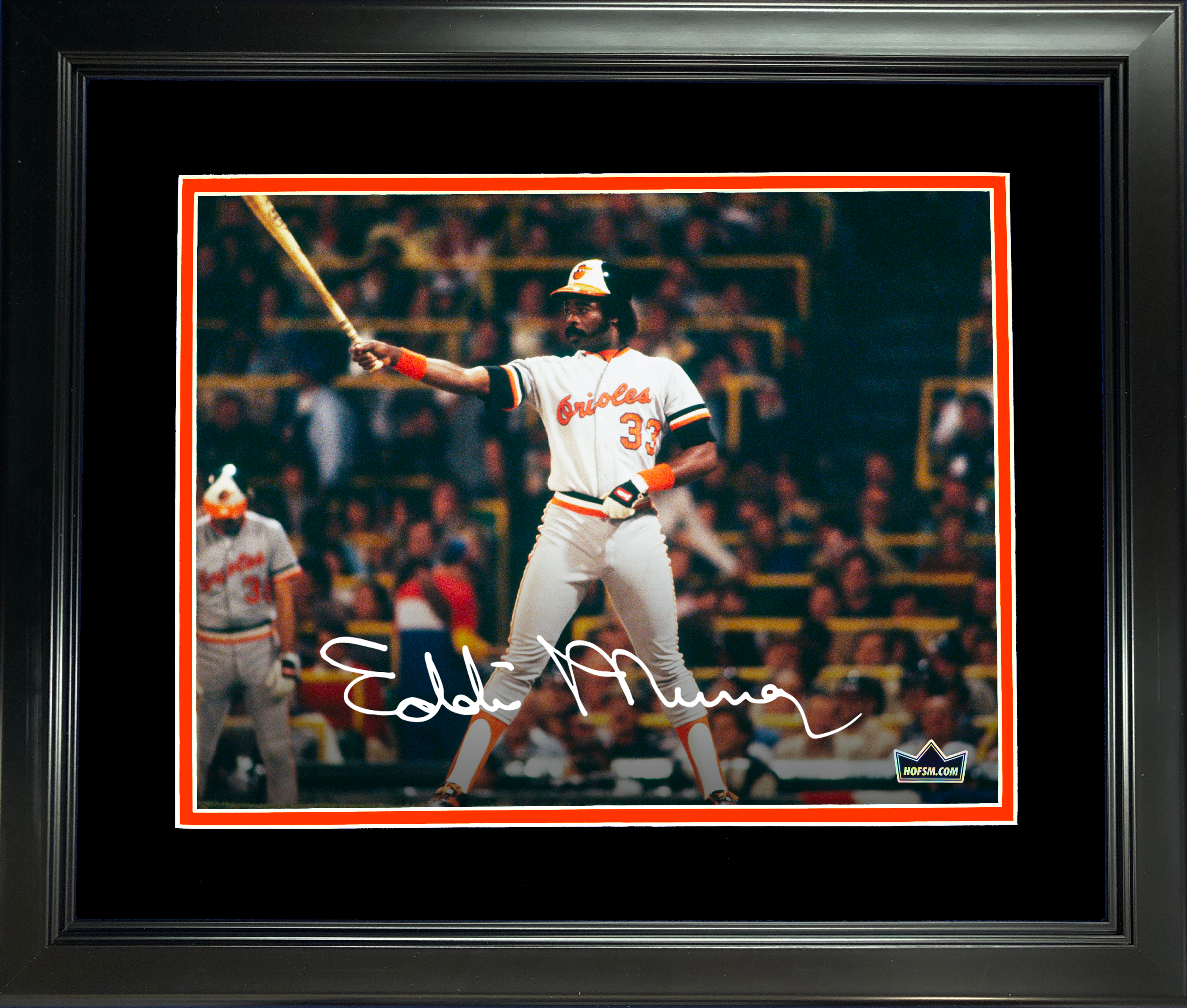 Framed Eddie Murray Facsimile Laser Engraved Signature Auto Baltimore Orioles 11"x14" Baseball Photo HOFSM Holo