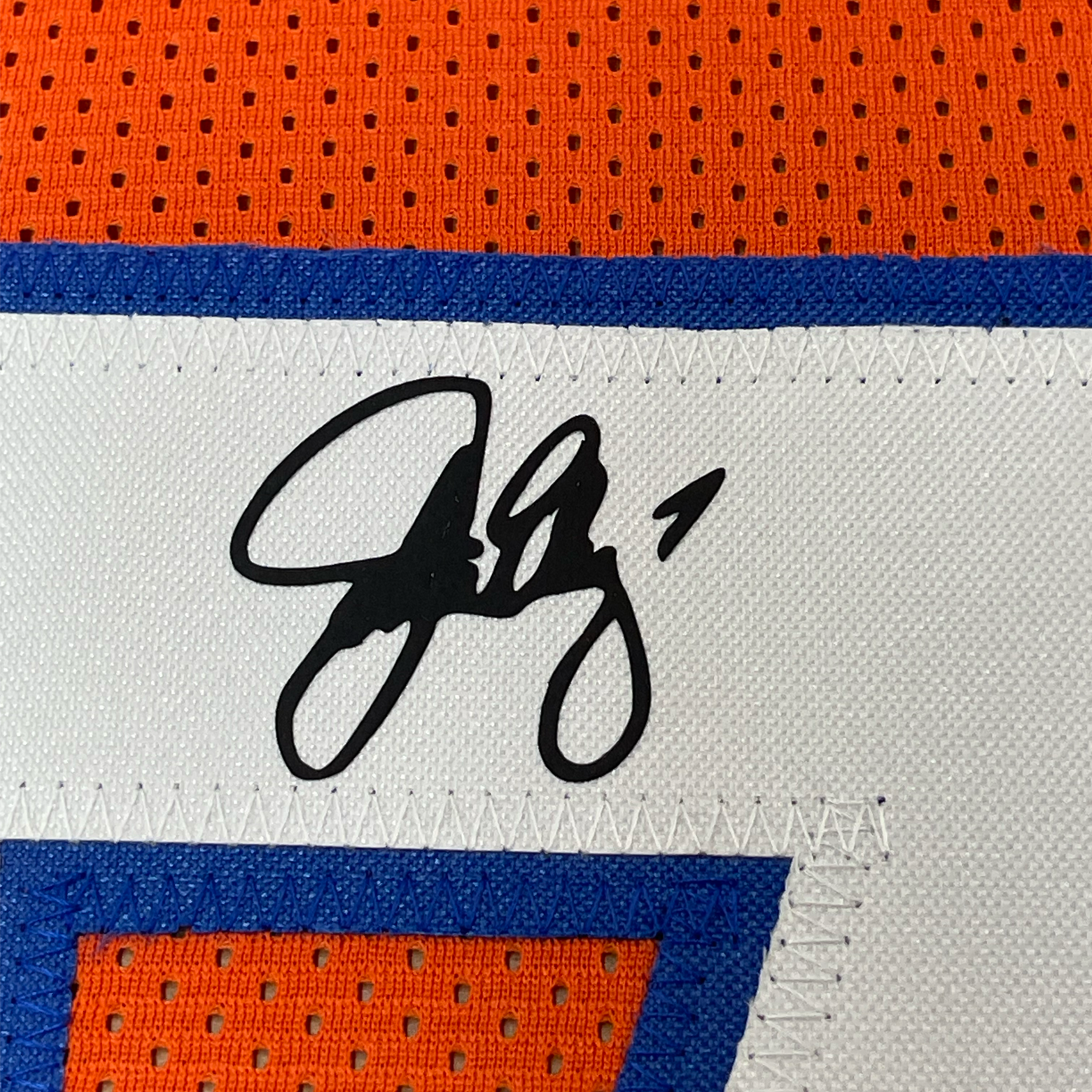 Framed Facsimile Autographed John Elway 35x39 Denver Orange Retro Reprint Laser Auto Football Jersey