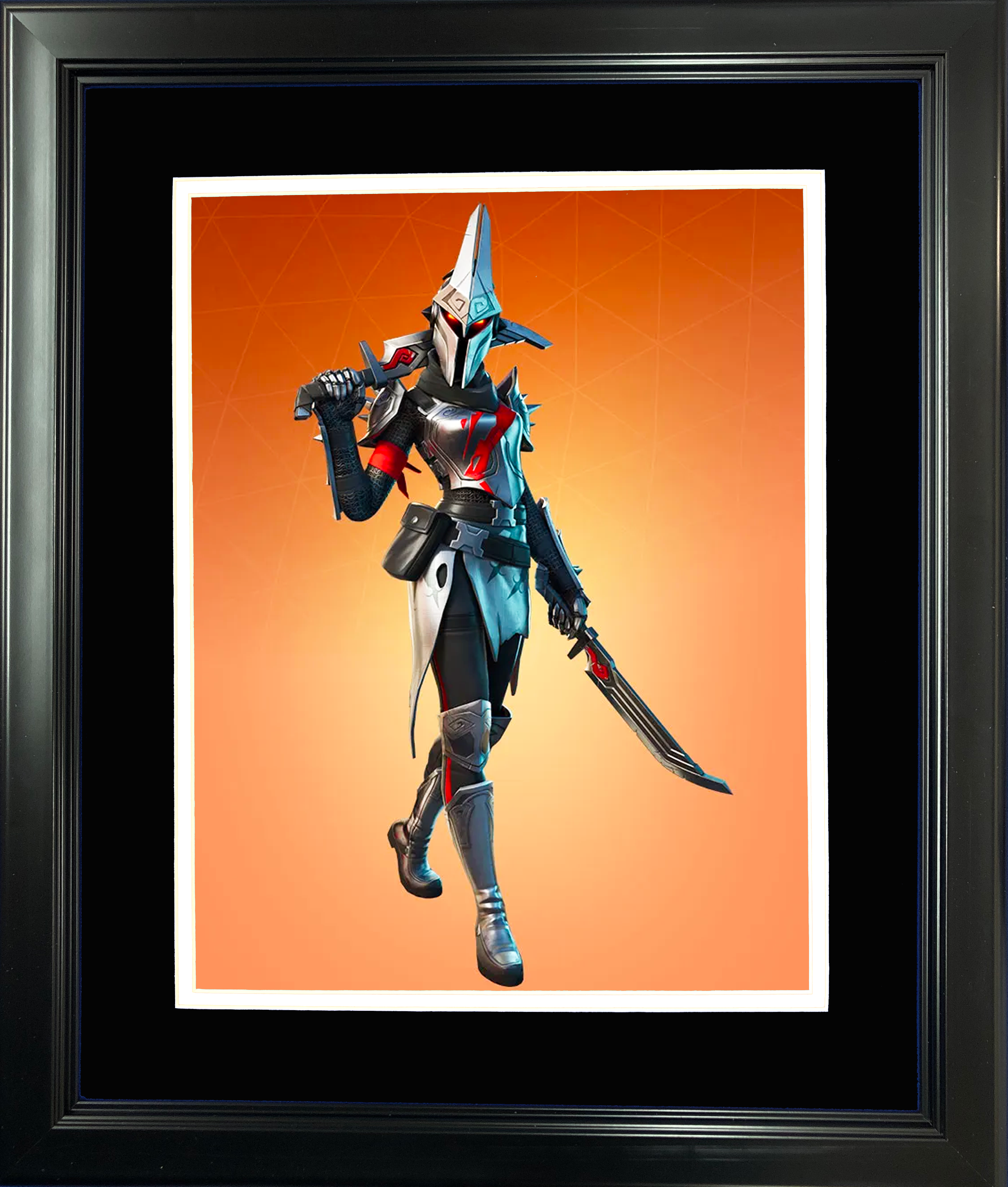 Framed Eternal Knight Legendary Fortnite Skin 11"x14" Video Game Photo
