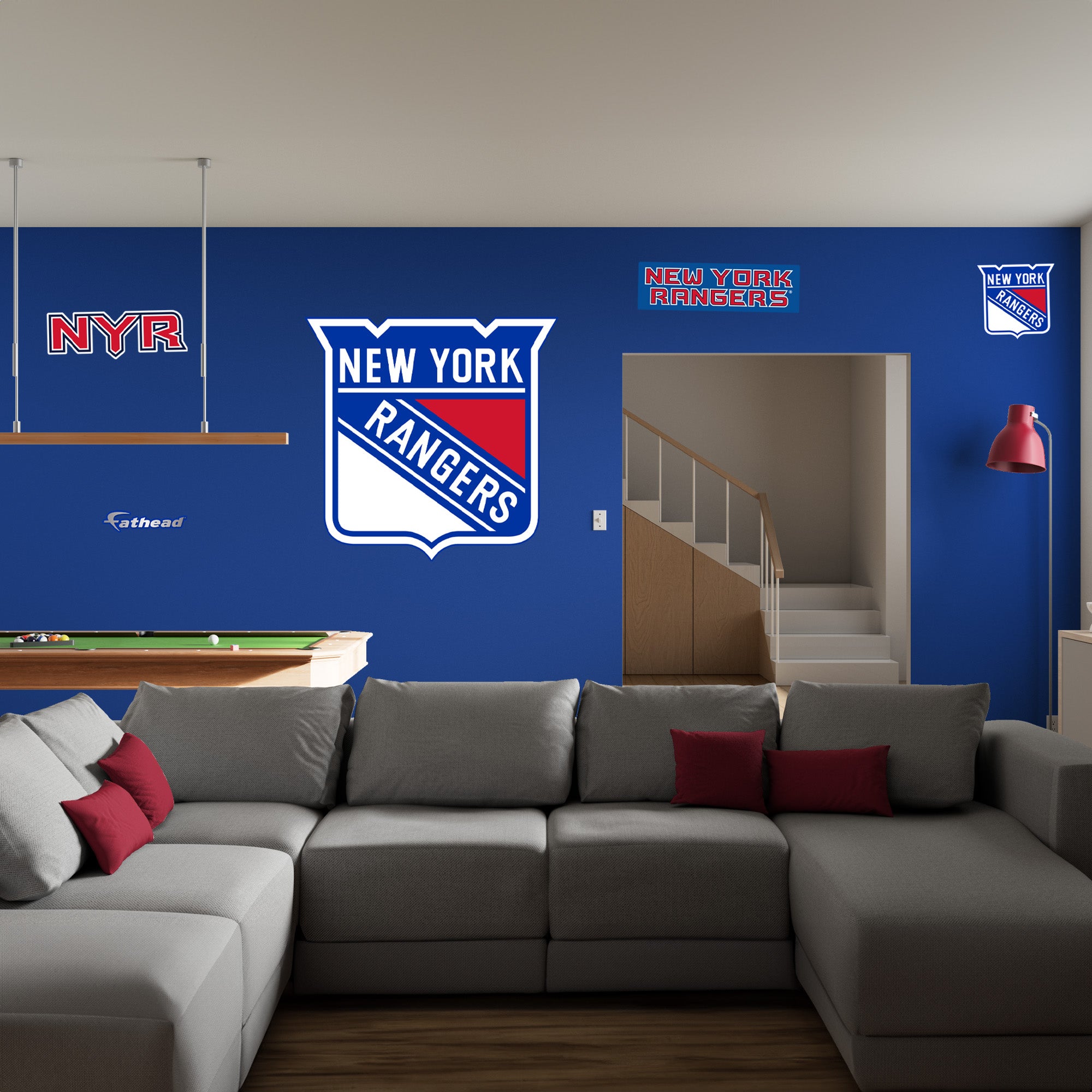 New York Rangers - RealBig Logo Collection - Official NHL - Reusable Vinyl Wall Decals