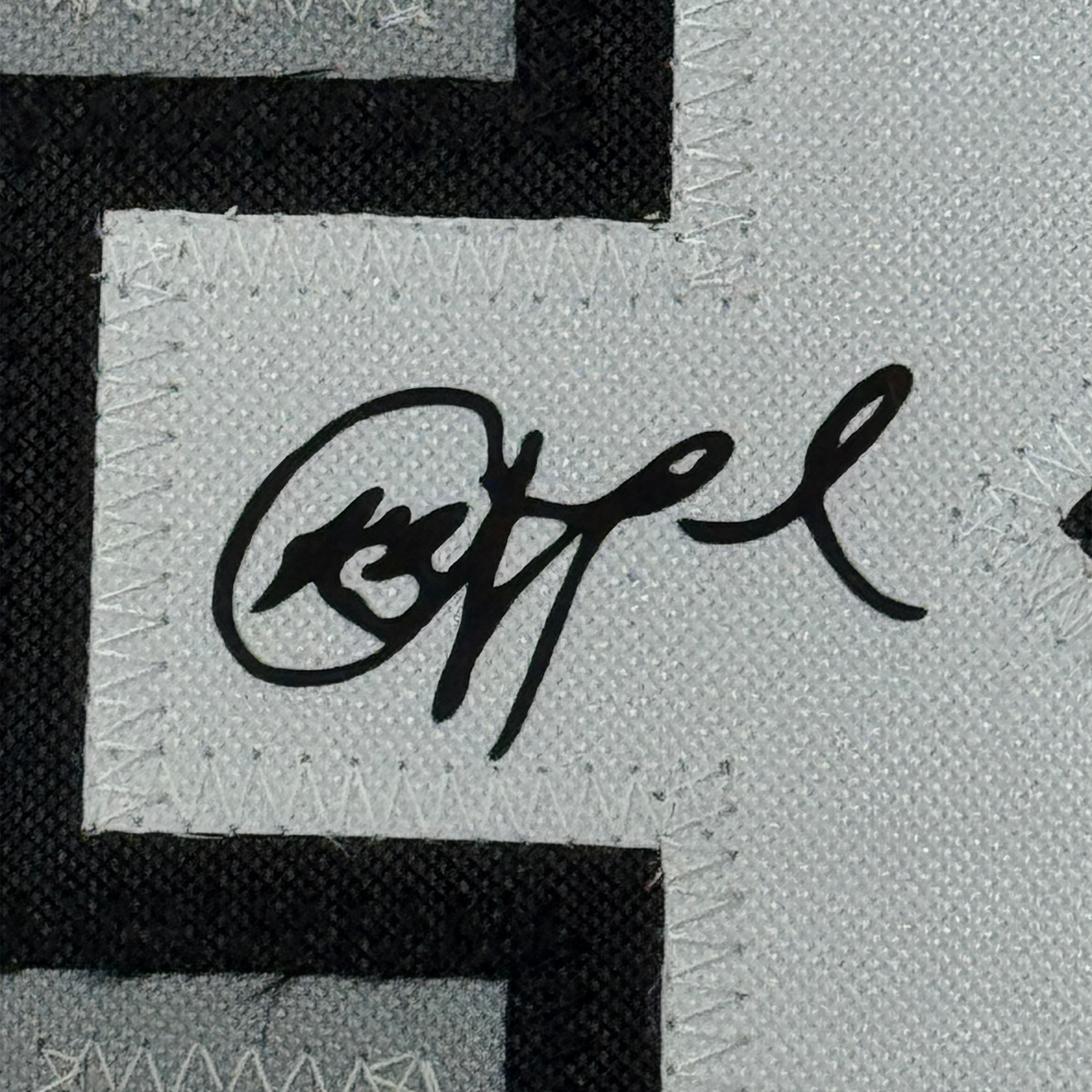 Framed Facsimile Autographed Chris Paul 35x39  San Antonio Black Reprint Laser Auto Basketball Jersey
