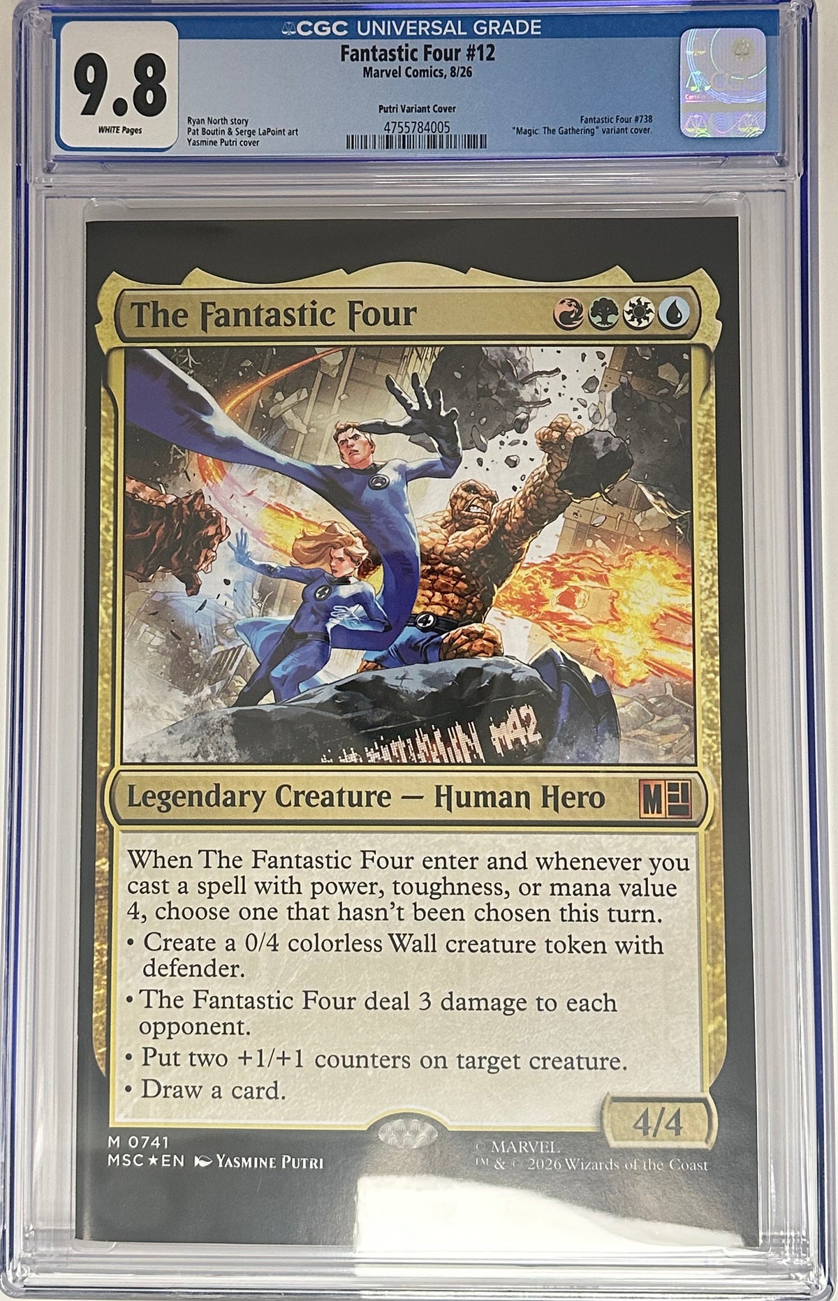 FANTASTIC FOUR #12 CGC 9.8 BLUE LABEL YASMINE PUTRI [IN STOCK]