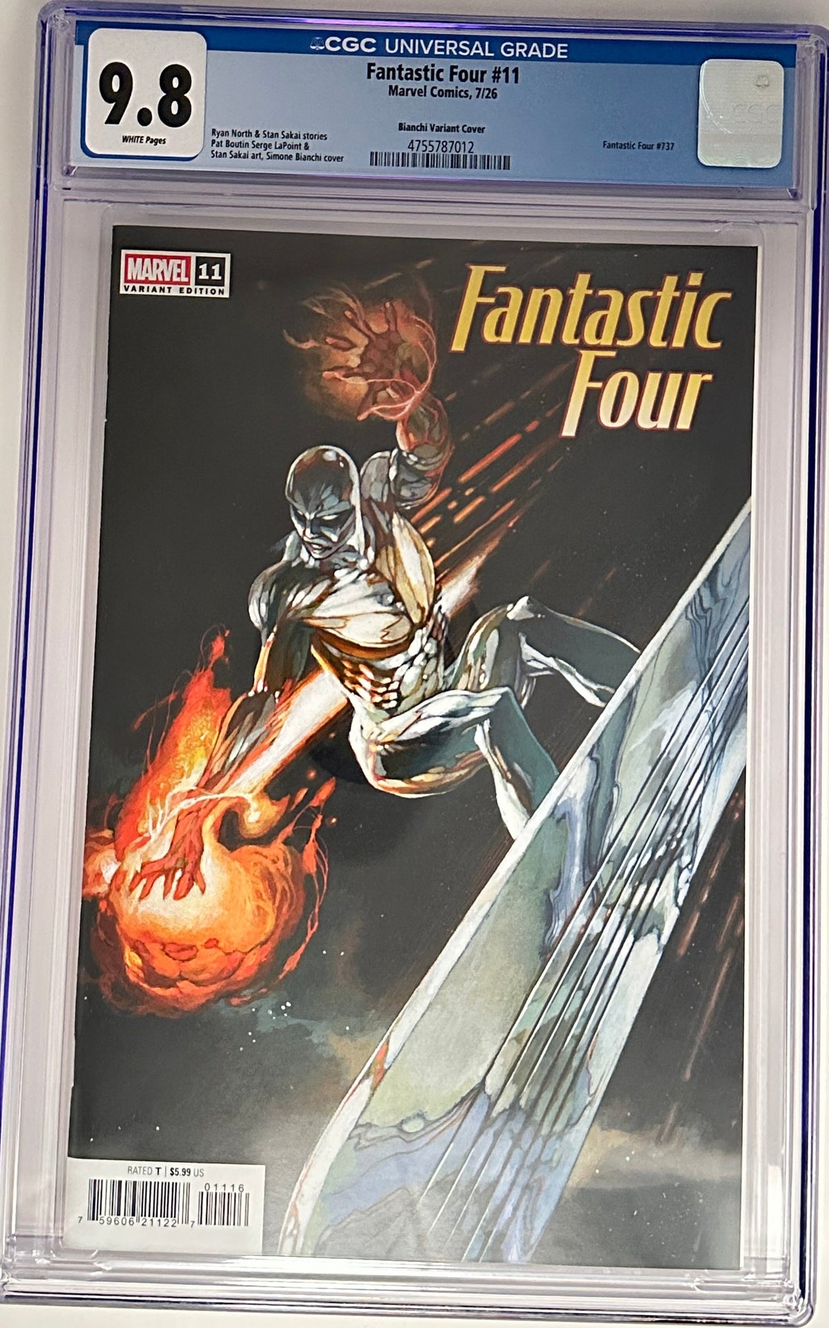 FANTASTIC FOUR #11 CGC 9.8 BLUE LABEL SIMONE BIANCHI 1:25 VAR [IN STOCK]