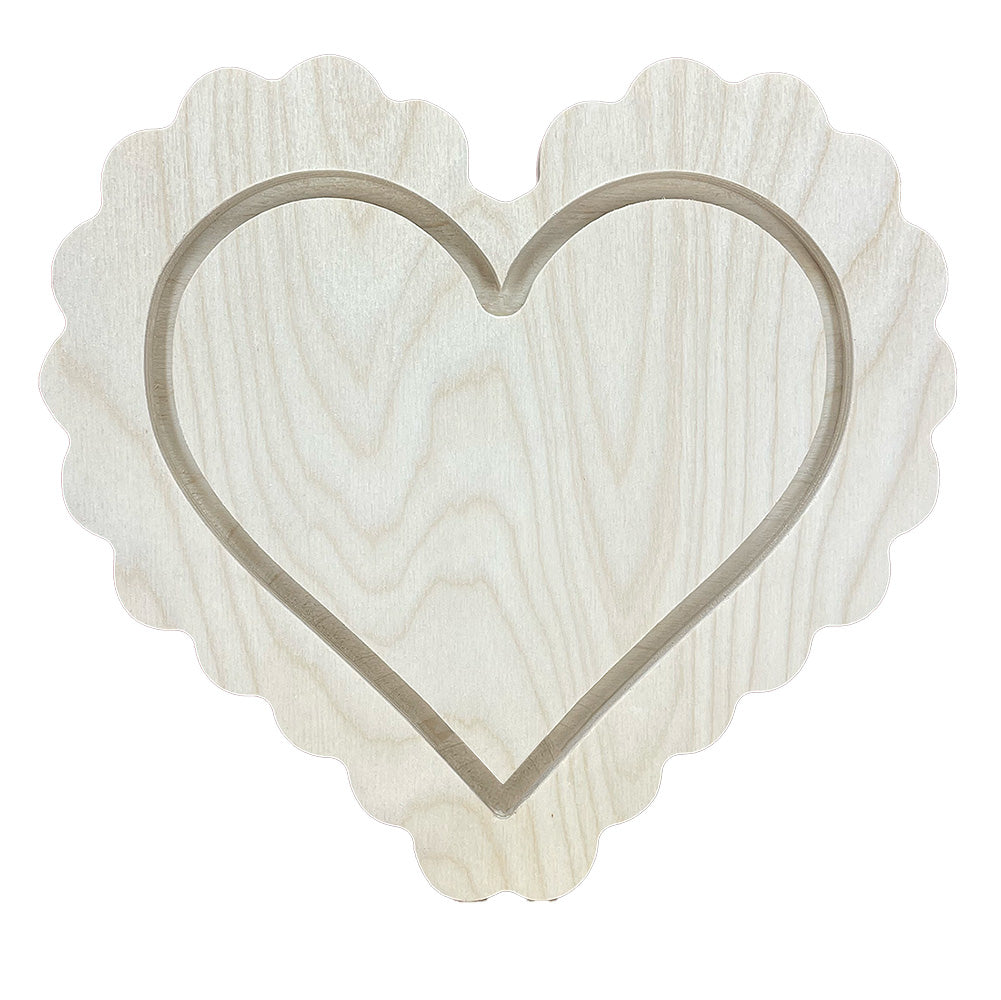 Trekell Candy Heart Floater Panel - Wooden Painting Canvas