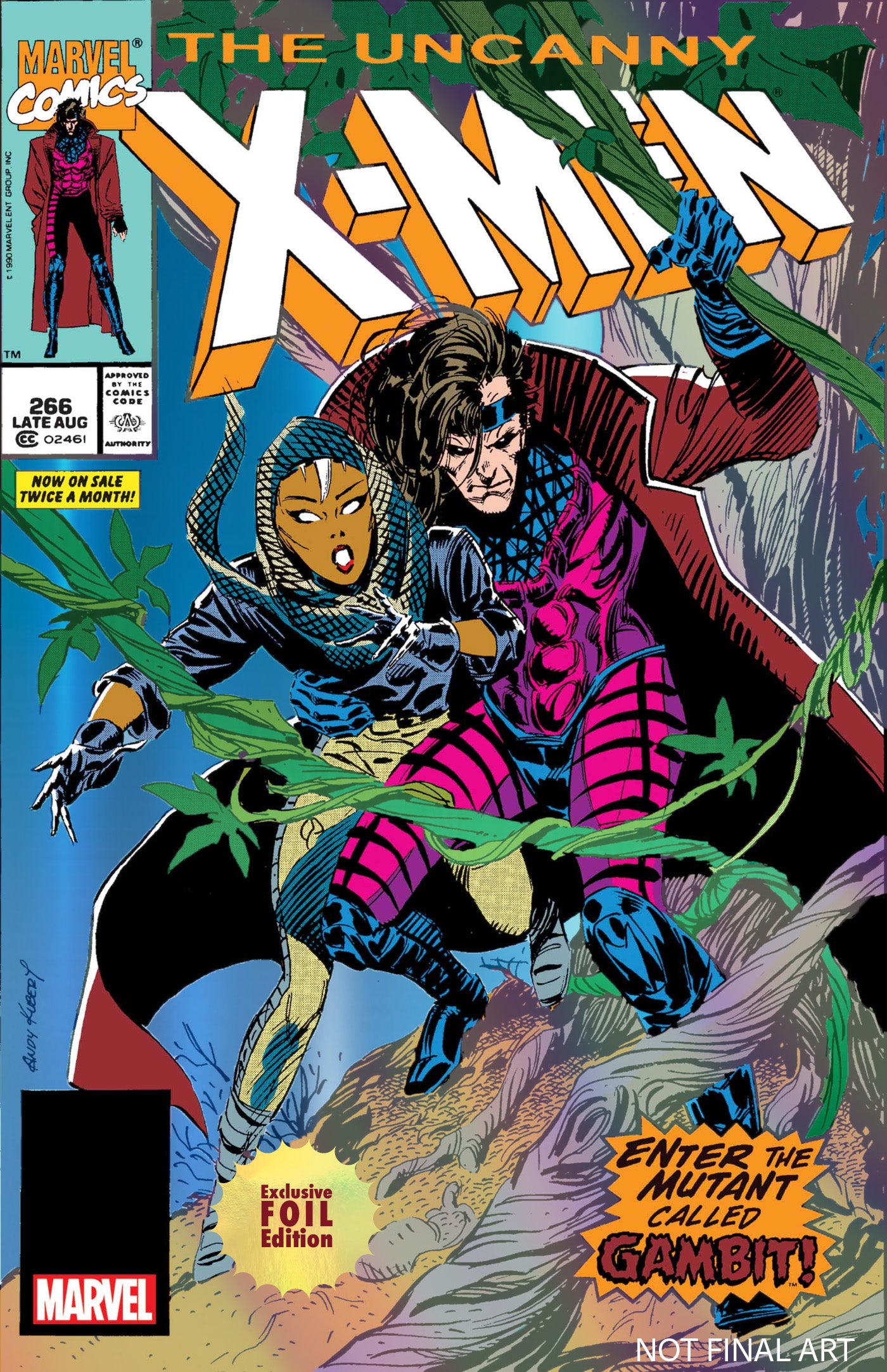 [foil] Uncanny X-men #266 Unknown Comics Exclusive Facsimile Edition