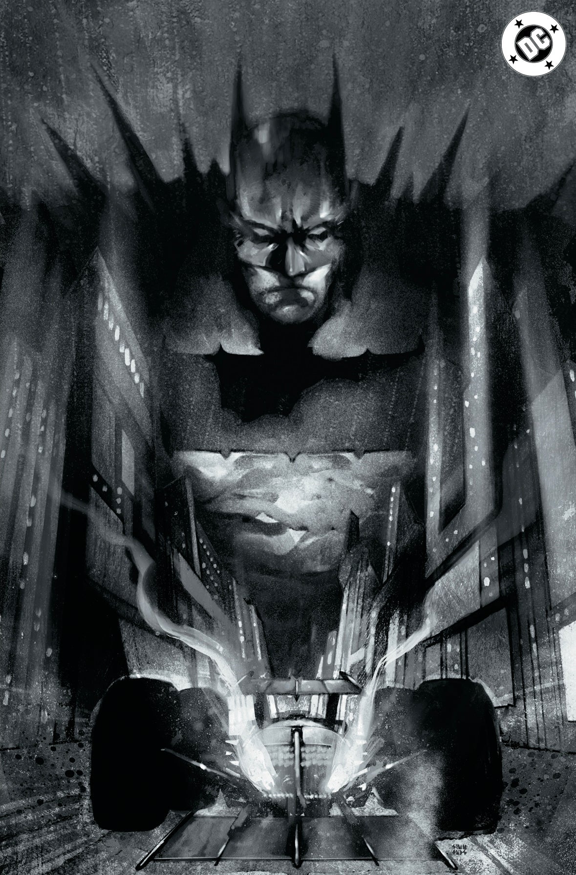 ABSOLUTE BATMAN #22 - MARTIN SIMMONDS COVER C BLACK AND WHITE FOIL VARIANT KNIGHT OF COMICS SDCC 2026 EXCLUSIVE LTD 800