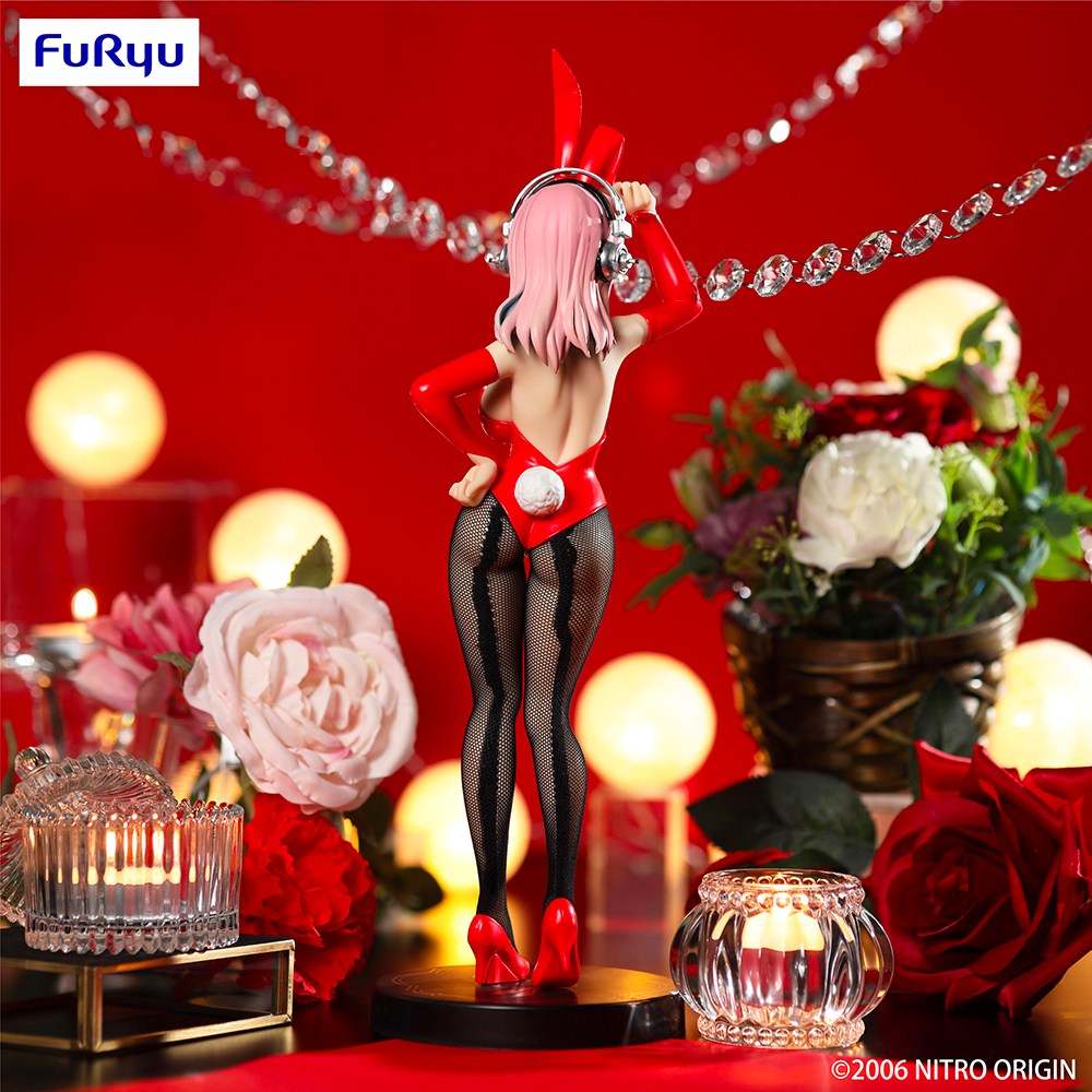 FuRyu: BiCute Bunnies - Super Sonico (Red Rabbit Ver.) Figure
