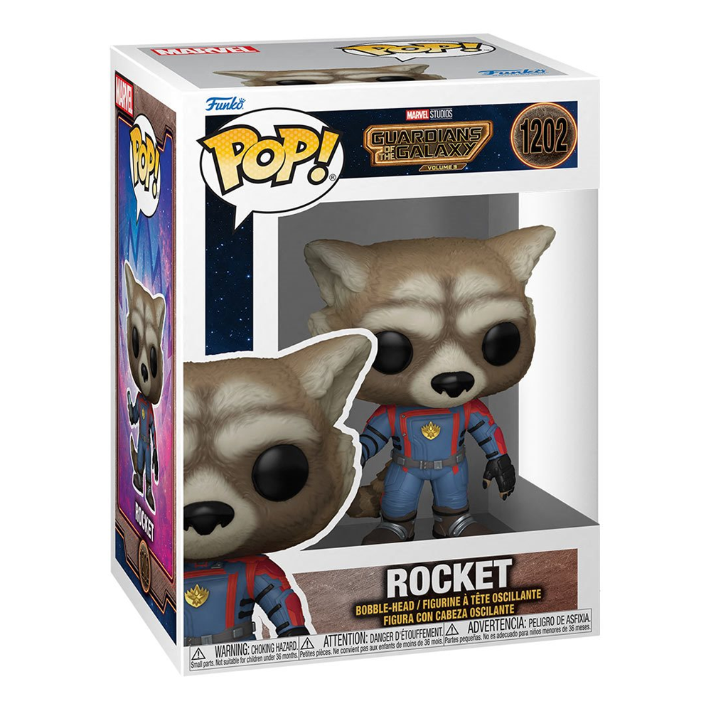 [PRE-ORDER] Funko POP! Marvel: Guardians of the Galaxy: Volume 3 - Rocket Vinyl Figure #1202