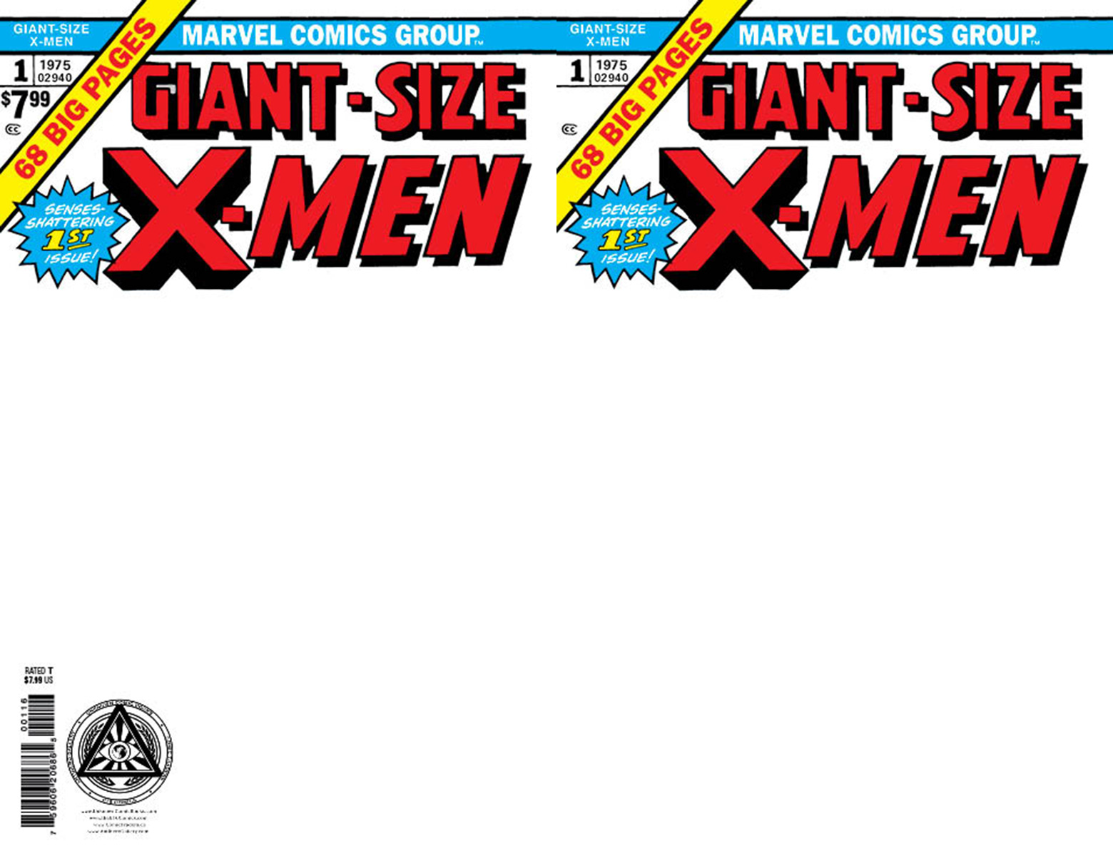 [10 PACK] GIANT-SIZE X-MEN #1 FACSIMILE EDITION [NEW PRINTING] UNKNOWN COMICS EXCLUSIVE BLANK VAR (08/16/2023)