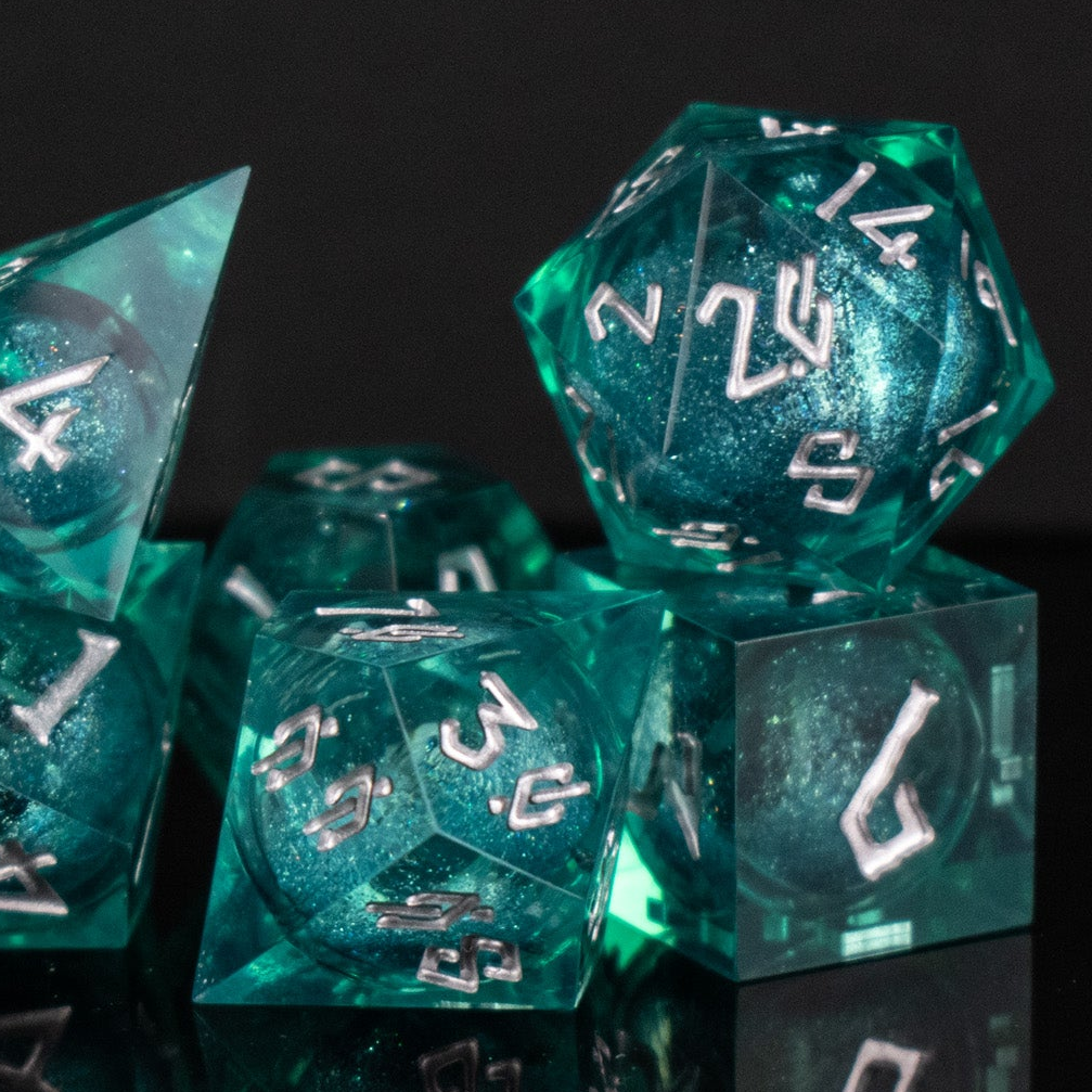 Forbidden Lake Liquid Core Dice Set