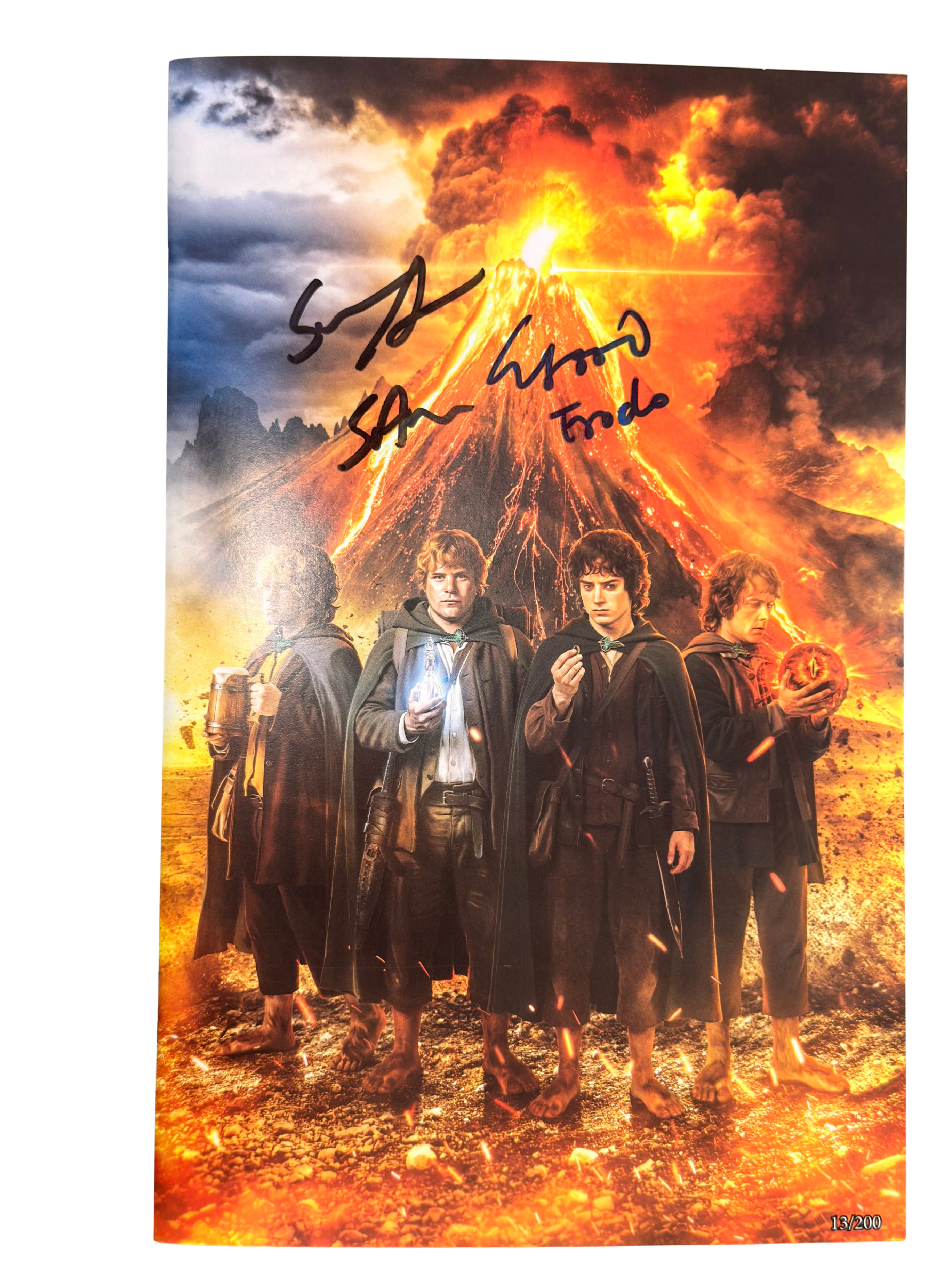 Fan Expo Chicago Lord of the Rings Exclusive Signed by Elijah Wood & Sean Astin