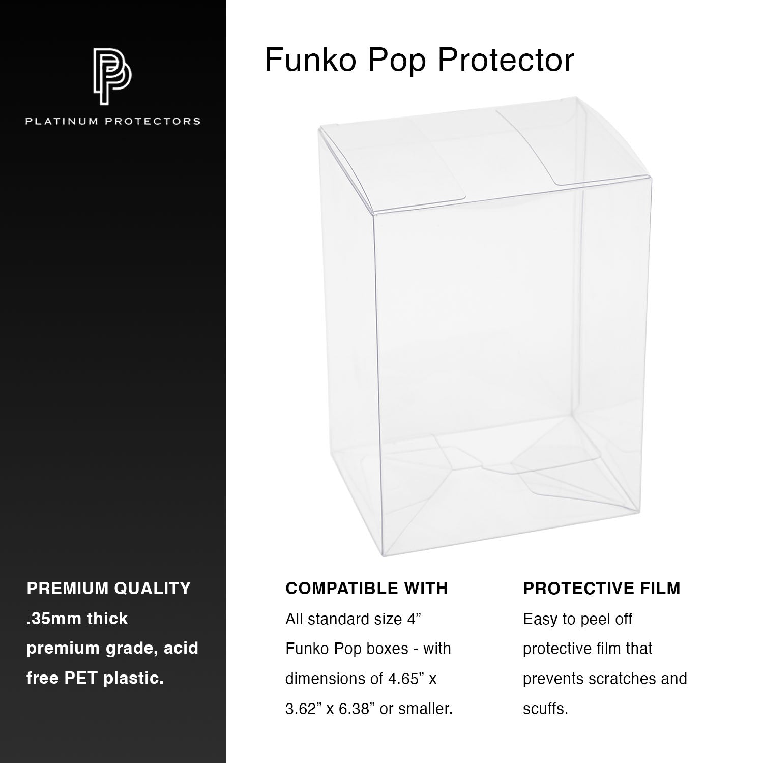 Platinum Protectors for Funko Pop! 4" - .35mm - UV & Scratch-Resistant