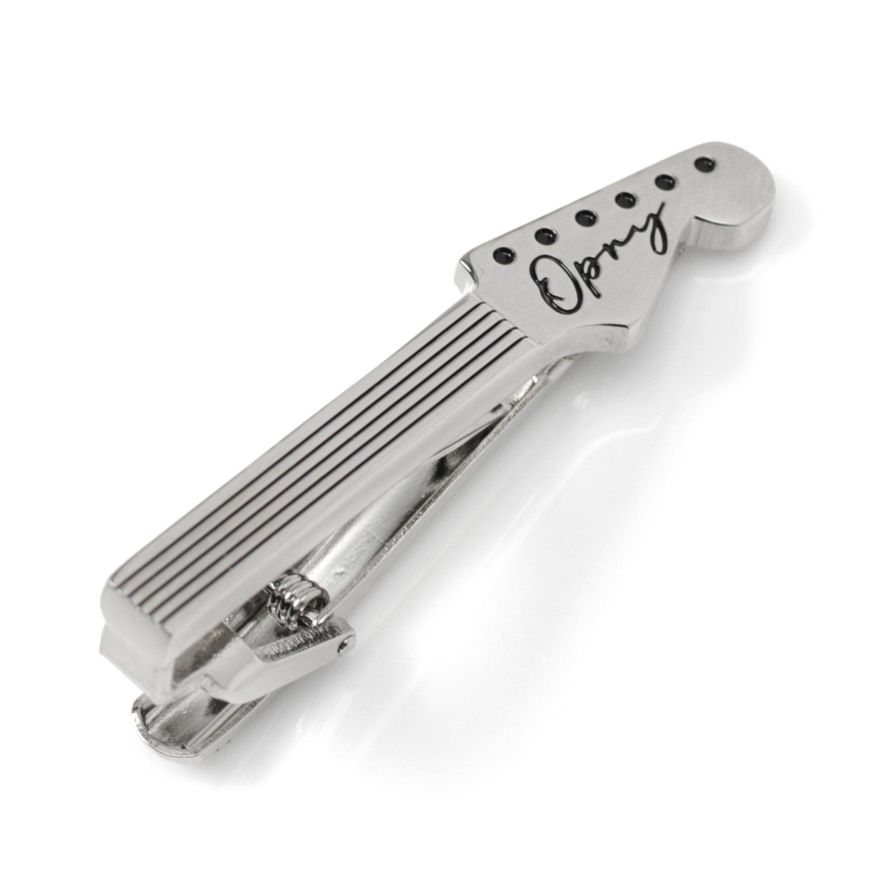 Grand Ole Opry Guitar Neck Silver Tie Clip