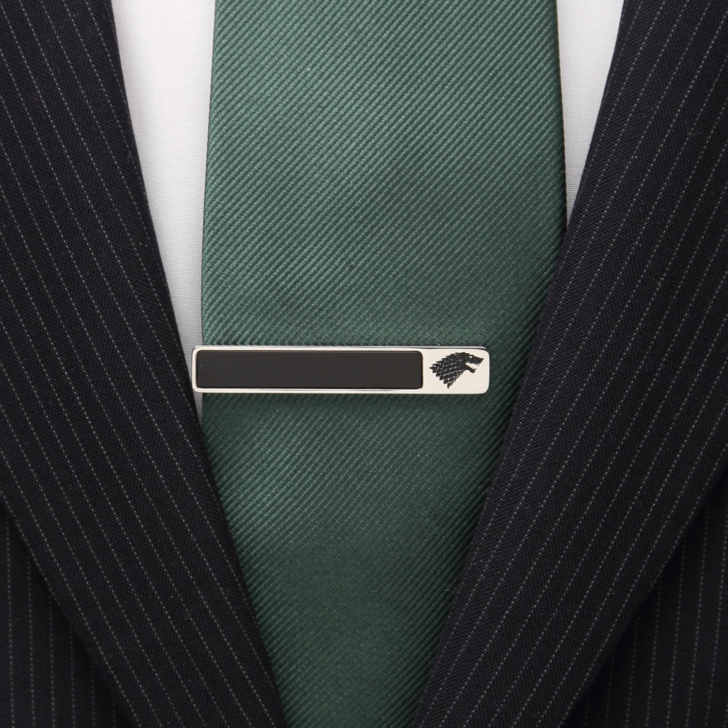 Game of Thrones Stark Onyx Tie Clip