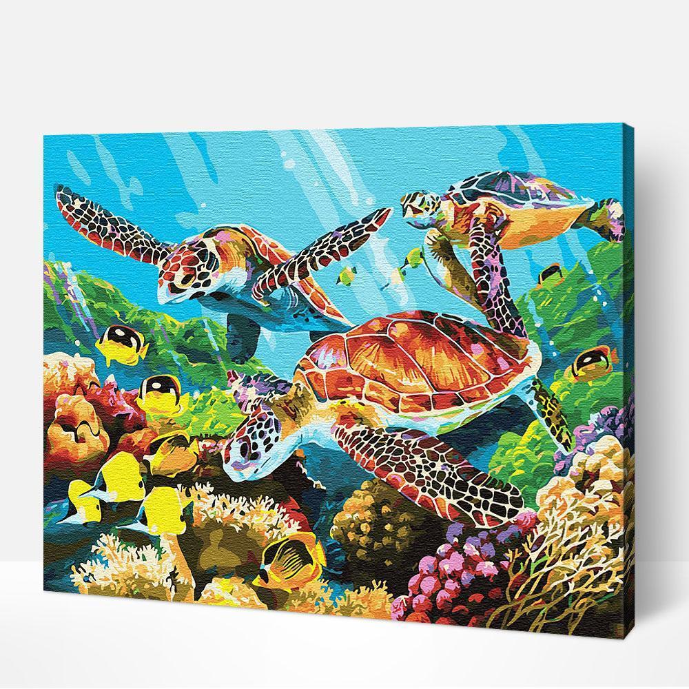 Sea Turtle Family