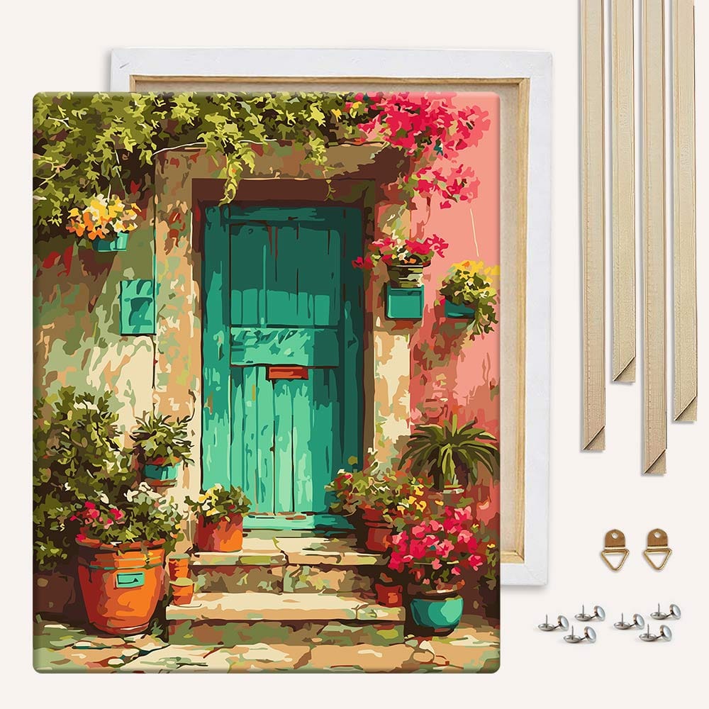 Green Door - Paint By Numbers Kit