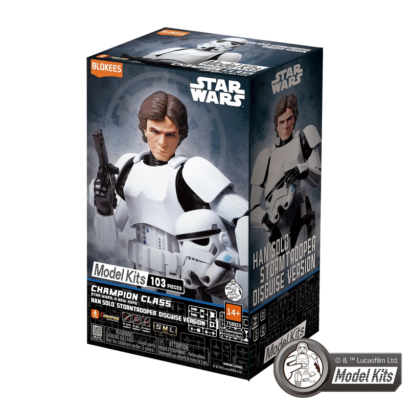 Star Wars: A New Hope™ Champion Class 03 HAN SOLO Stormtrooper Disguise Version Model Kits | Blokees
