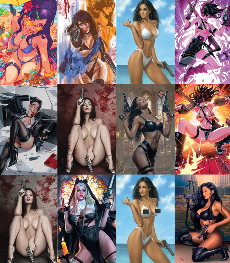 Gun Honey #1 COMPLETE SET (12 Books) MegaCon Exclusive Virgin Variants