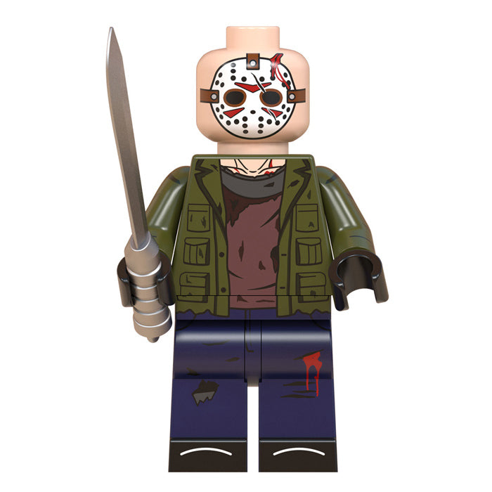 Jason Voorhees Friday The 13th Lego Minifigures Custom Horror Toys 4