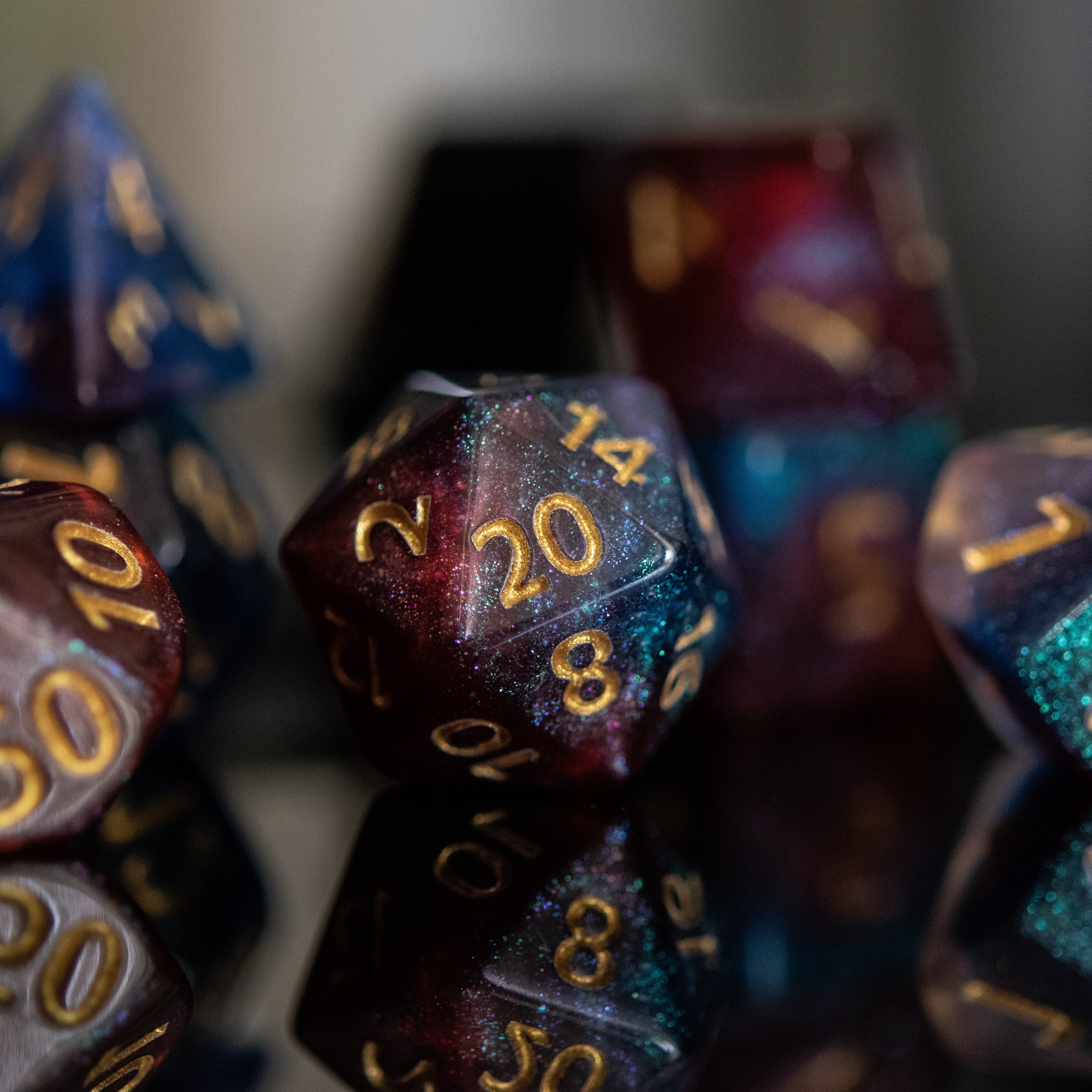 Helix Galaxy Acrylic Dice Set