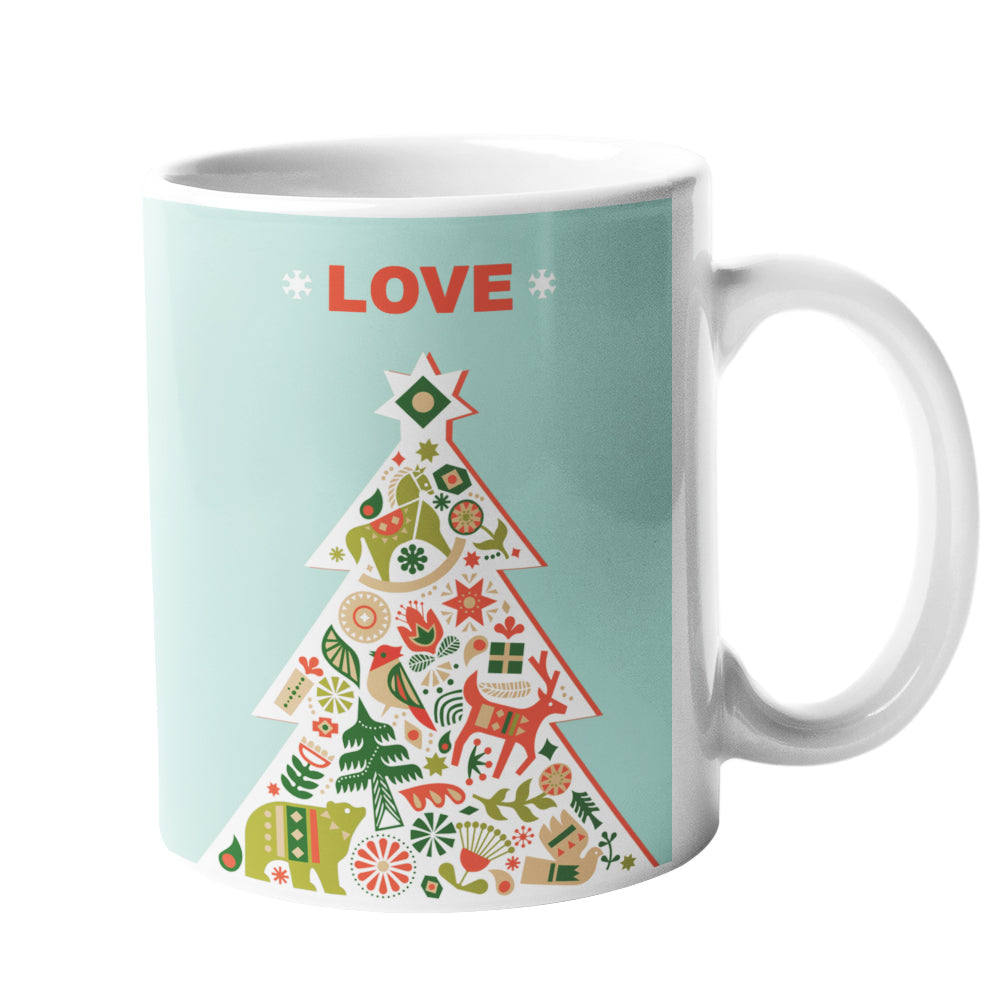 Joy, Love, Peace Holiday 3 Coffee Tea Mug Set