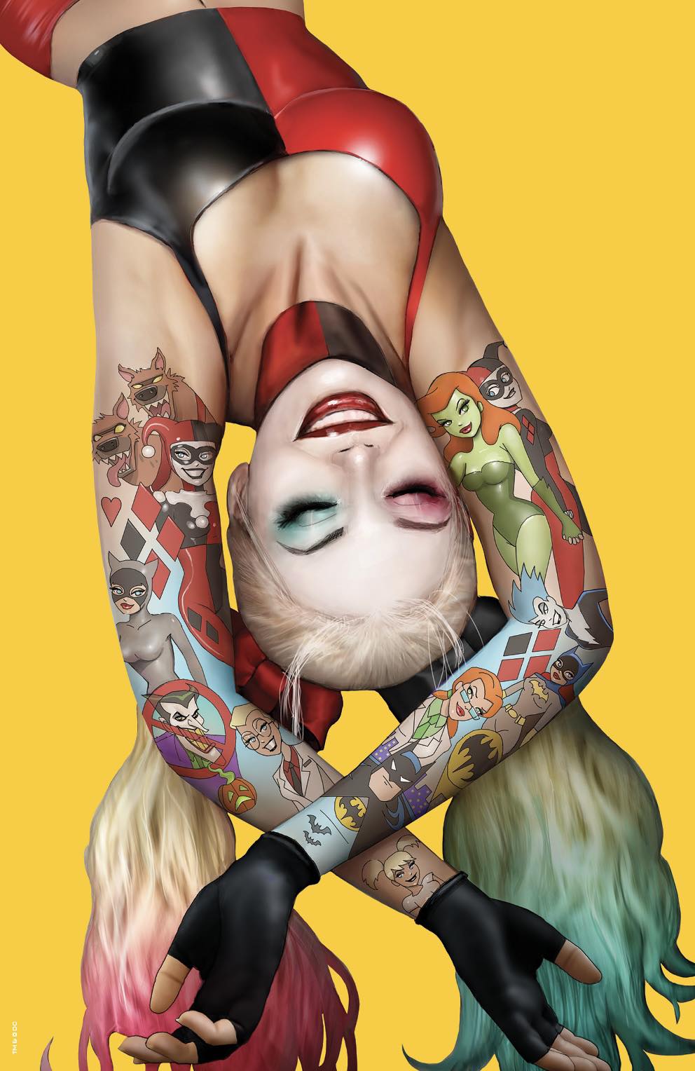 [SIGNED W/ COA] [FOIL] HARLEY QUINN #30 NATHAN SZERDY (616) EXCLUSIVE TATTOO FOIL VIRGIN VAR (01/31/2024) (07/05/2023) [IN STOCK]