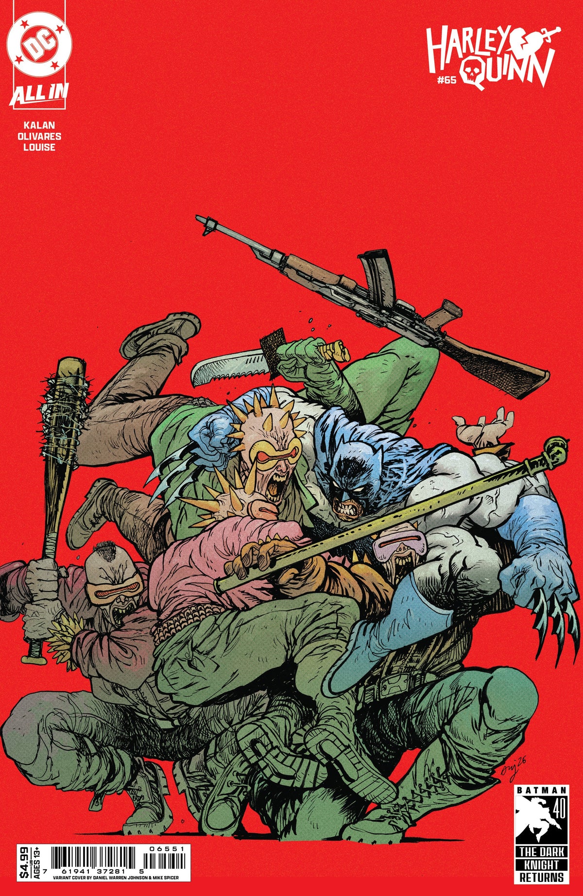 Harley Quinn #65 E Daniel Warren Johnson Dark Knight Returns 40Th Anniversary Variant (08/26/2026) Dc