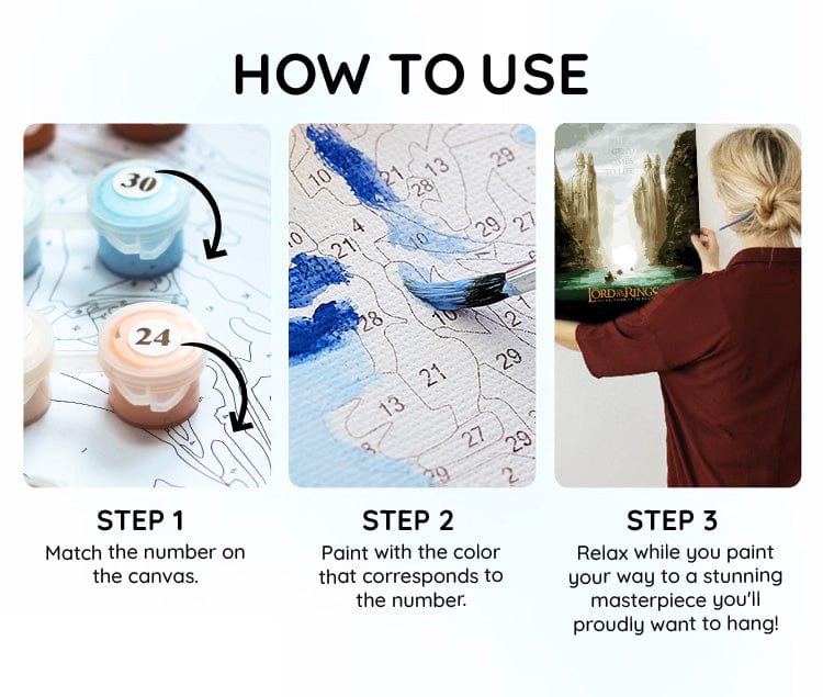 The Gates of Argonath - Paint By Numbers Kit