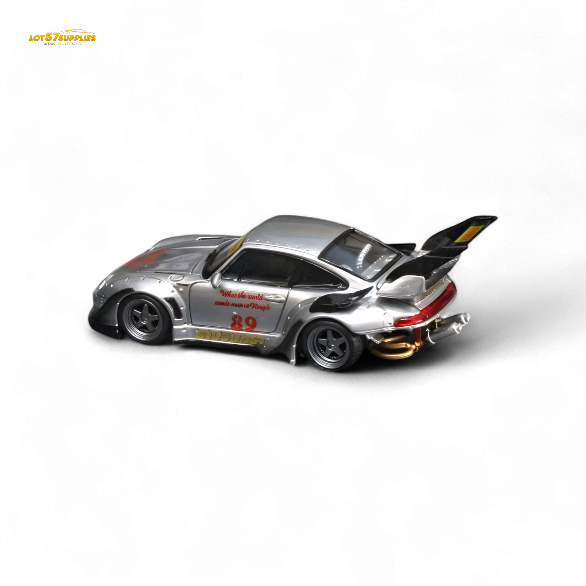 Street Weapon Porsche RWB 993 Double Exhaust Heavenly Livery Higher Tail 1:64