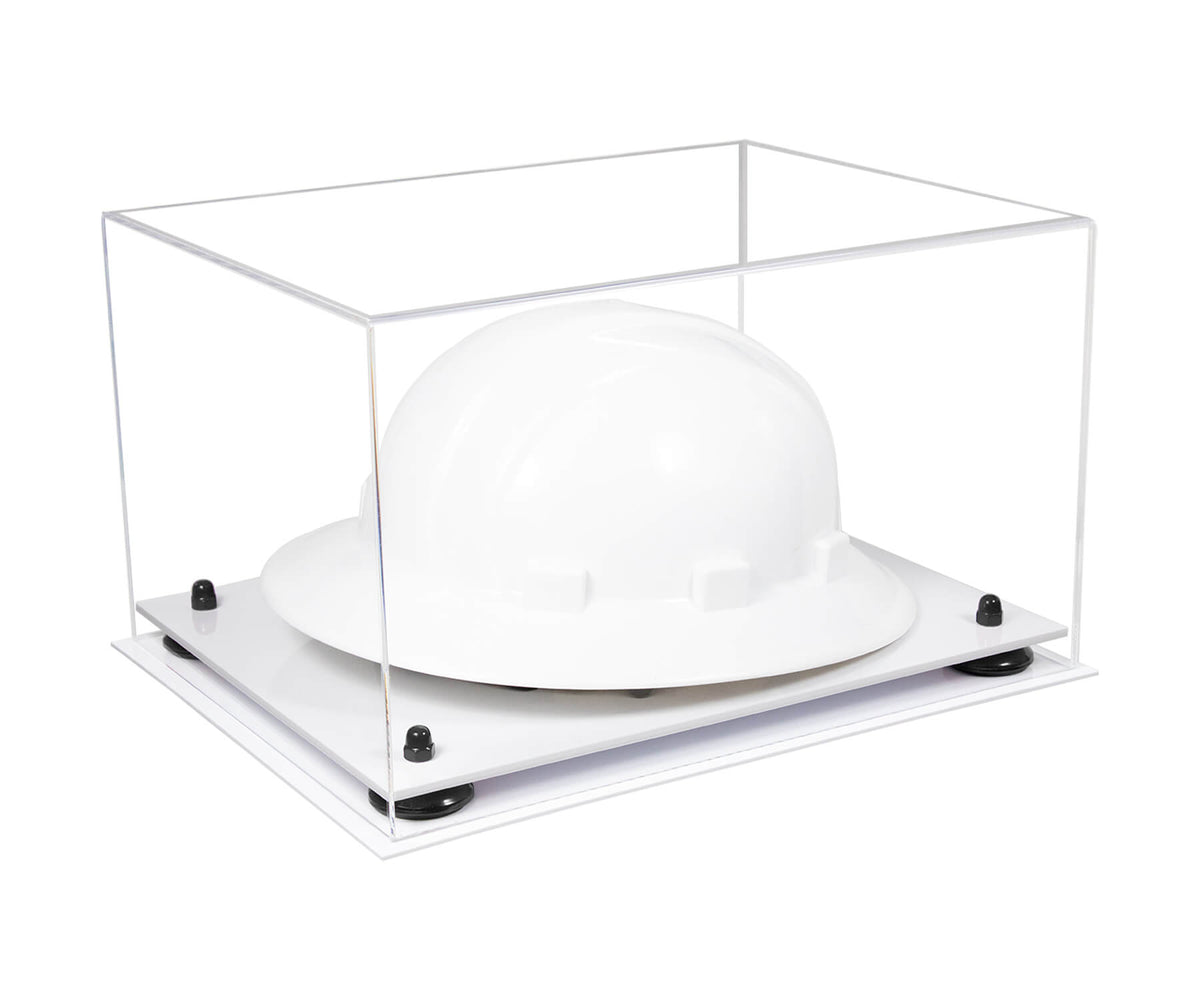 Clear Acrylic Large Helmet - Large Safety Helmet Display Case - Clear (A082/V13)